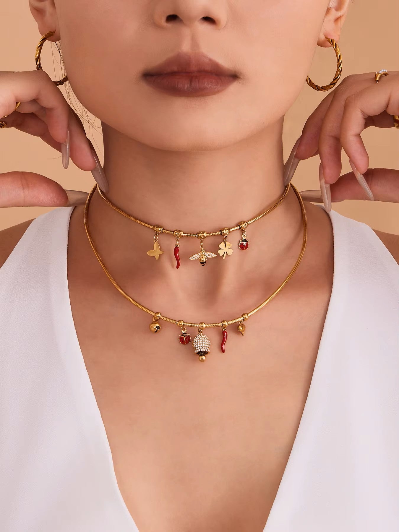 Waterproof Collar Charm Necklace