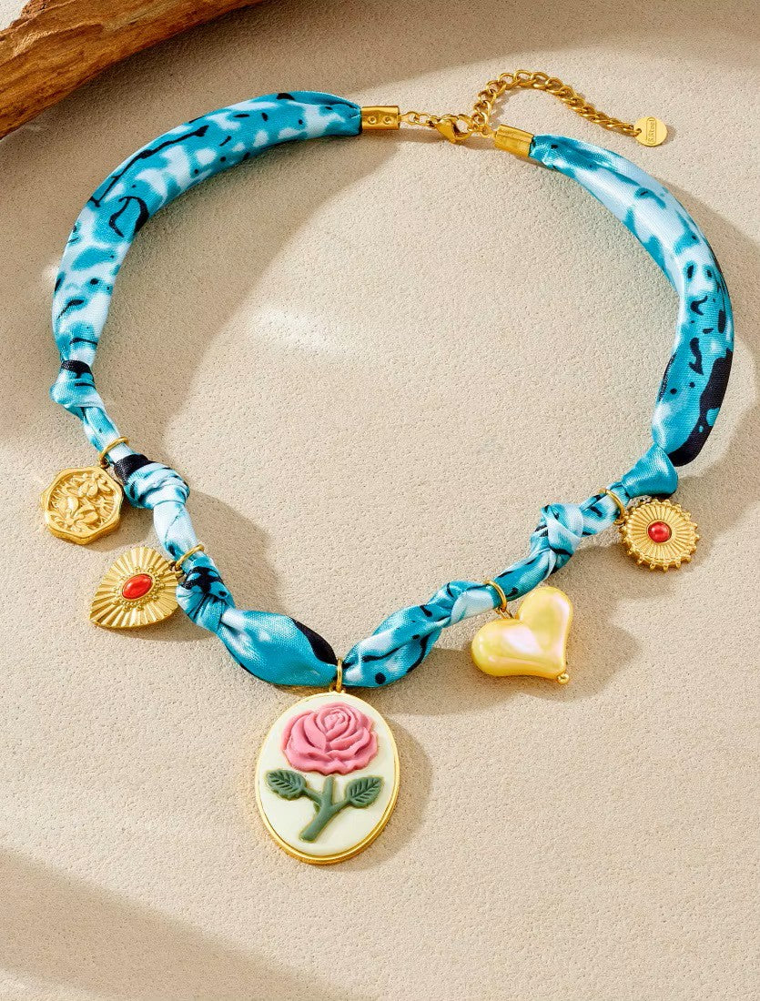 Vintage Scarf Necklace