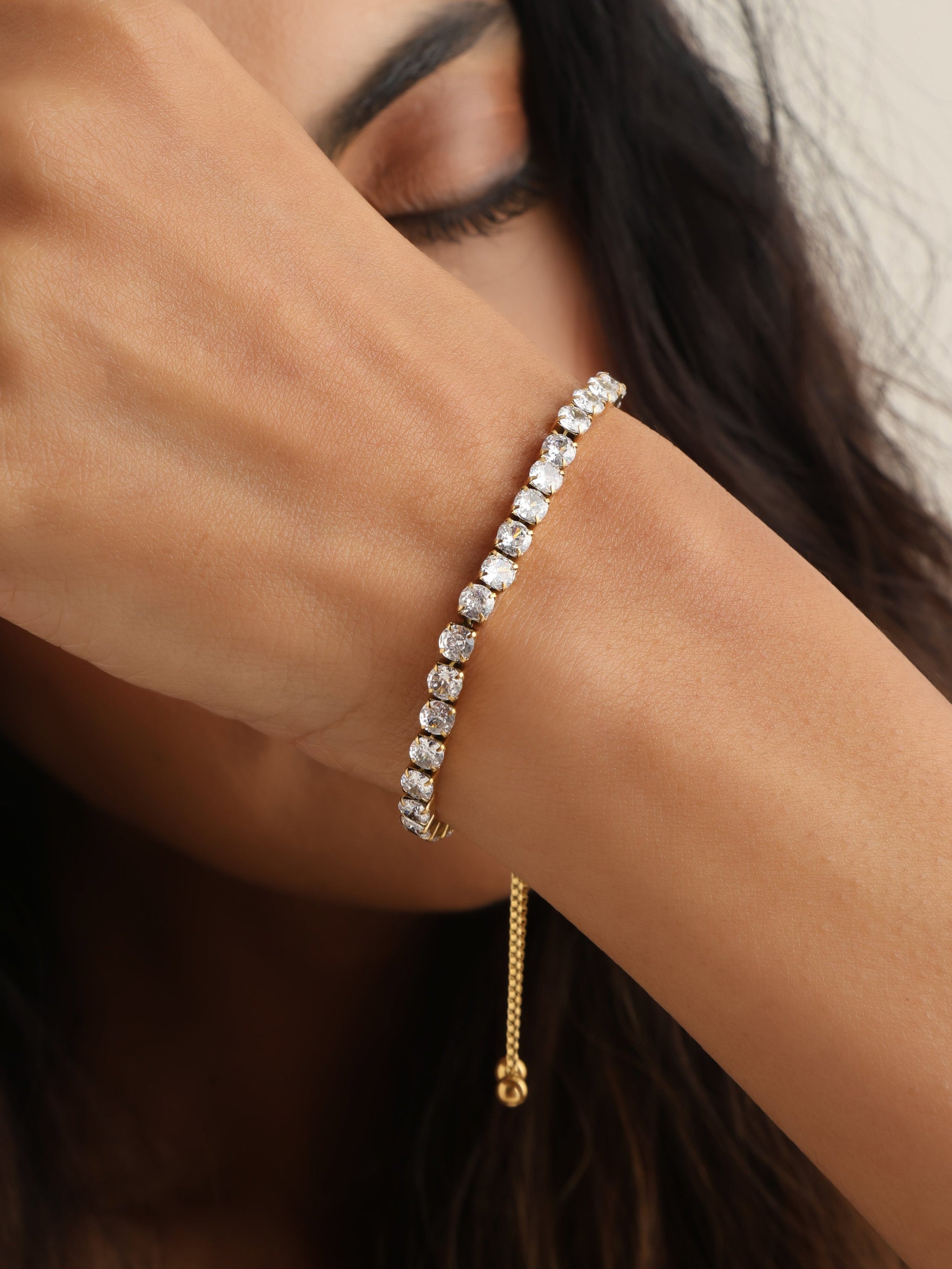 Thick Stretchy Tennis Bracelet main image 1