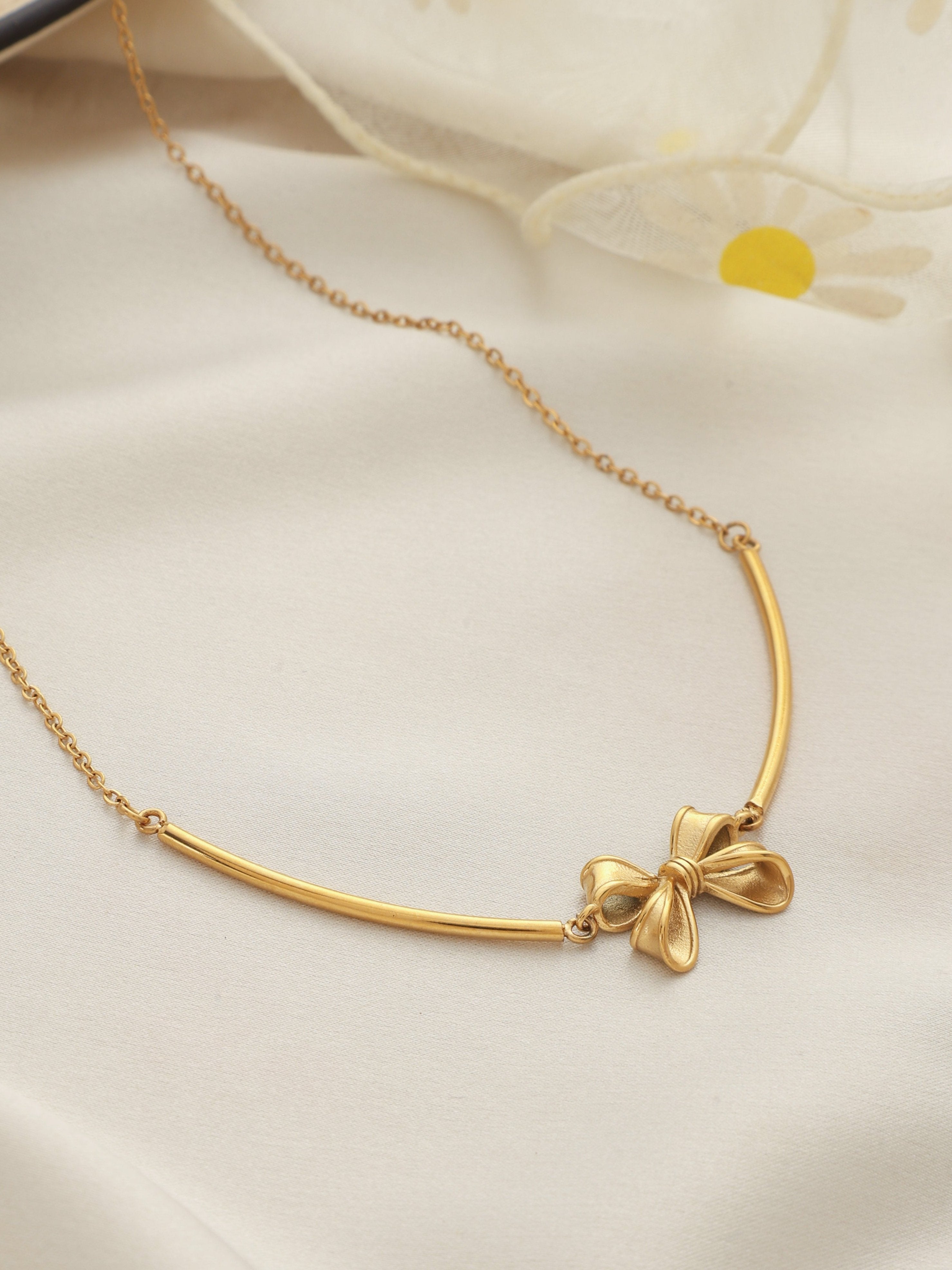Waterproof Bow Necklace