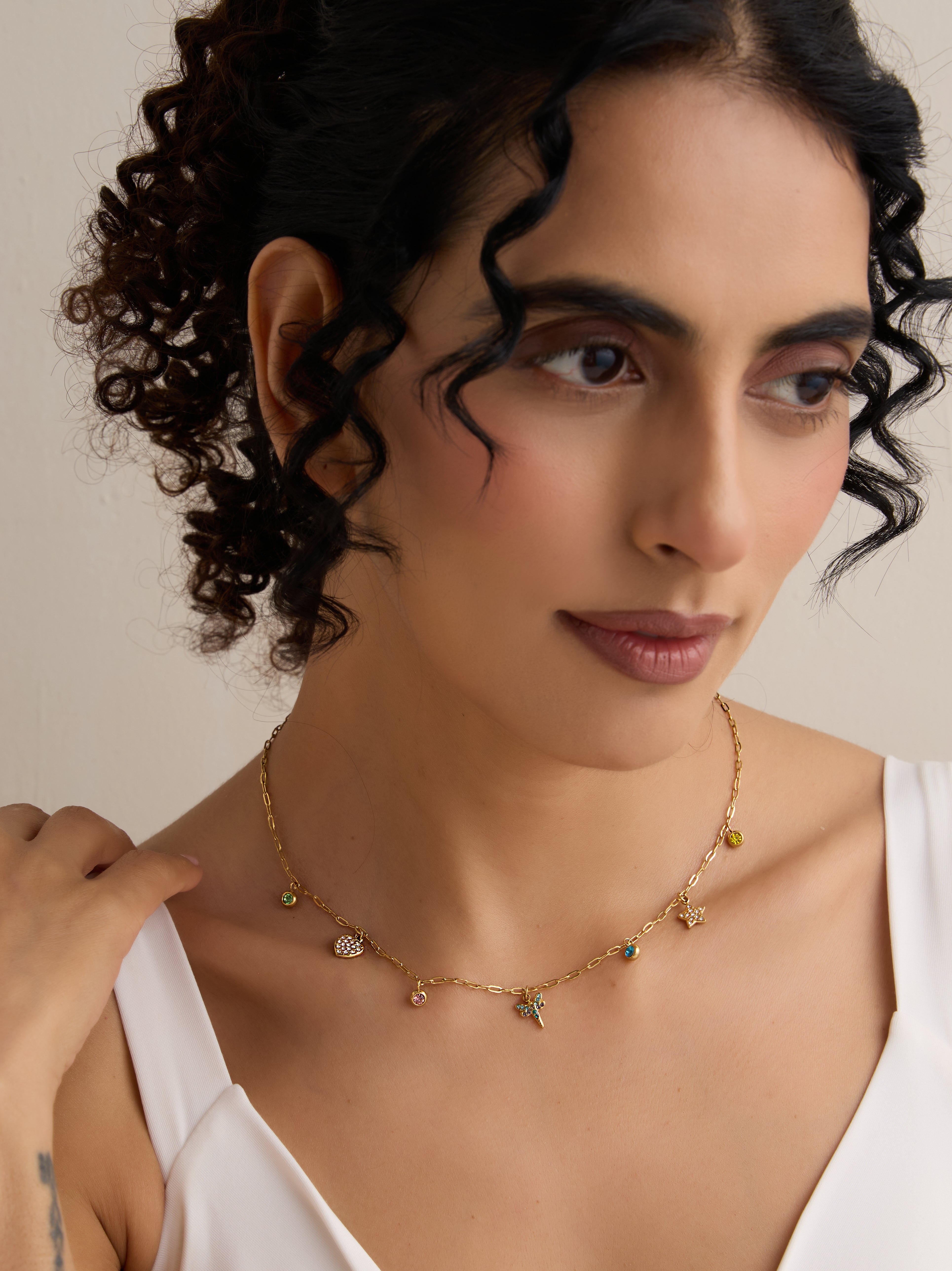 Elegant Dragonfly Charms Necklace
