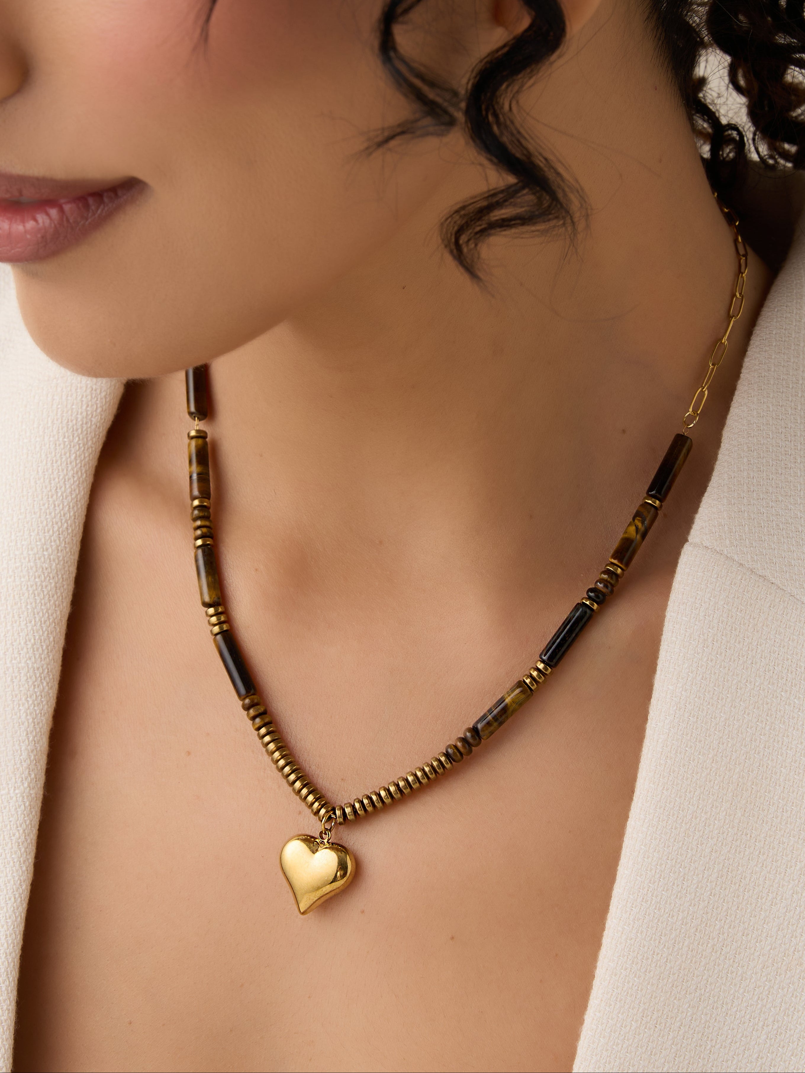 Amber Natural Stones Necklace