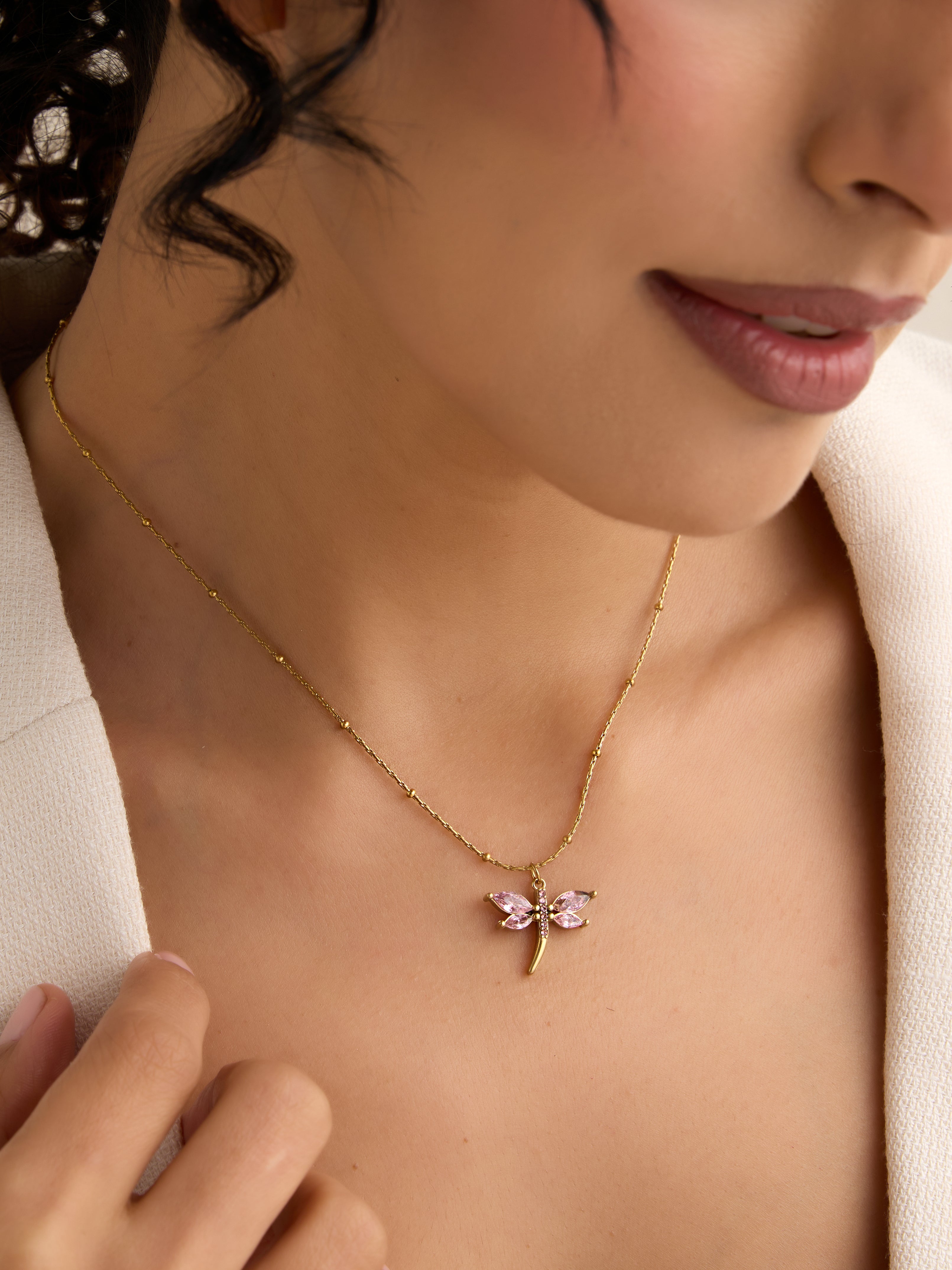 Statement Dragonfly Necklace