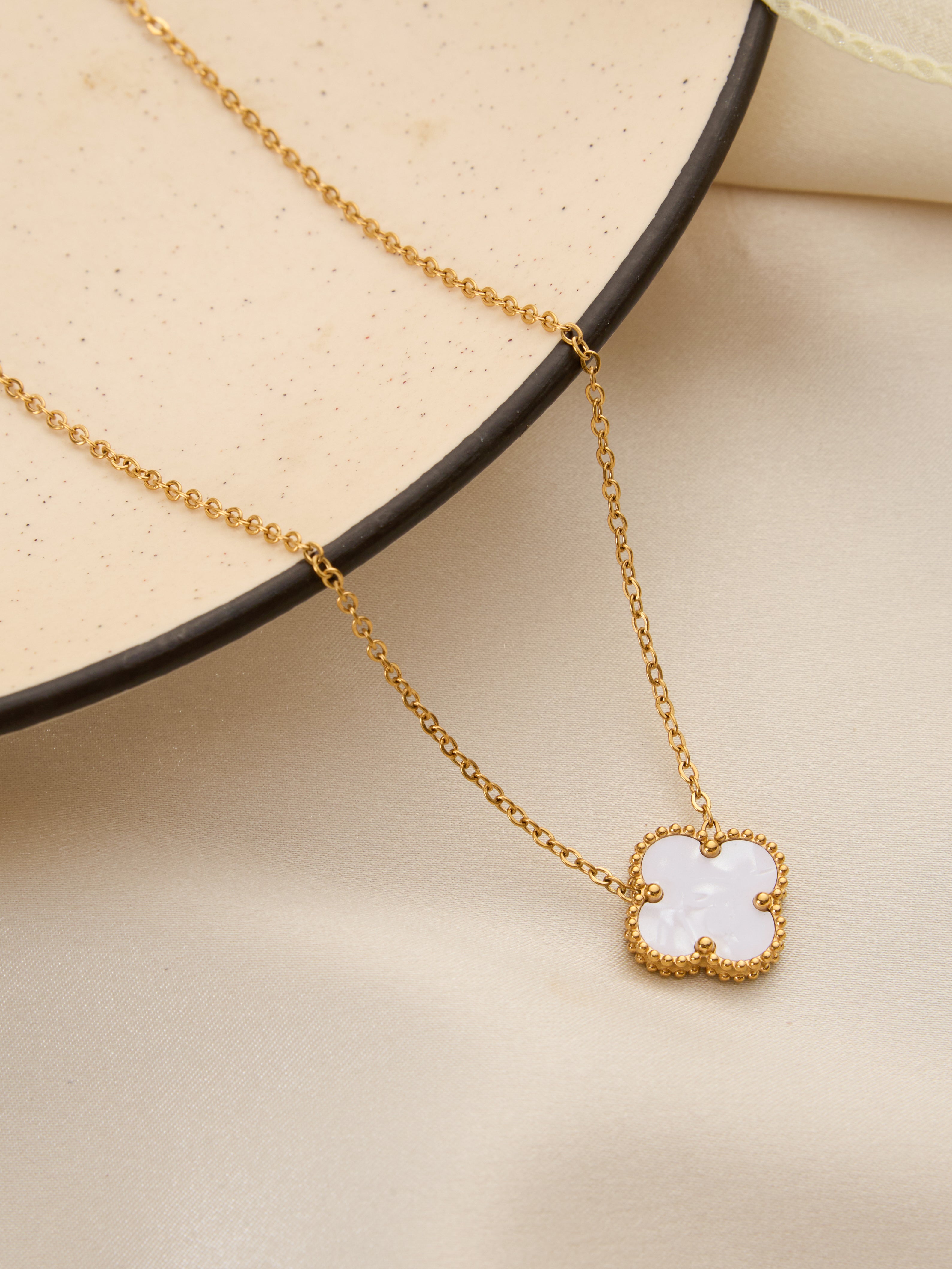 White Clover Necklace