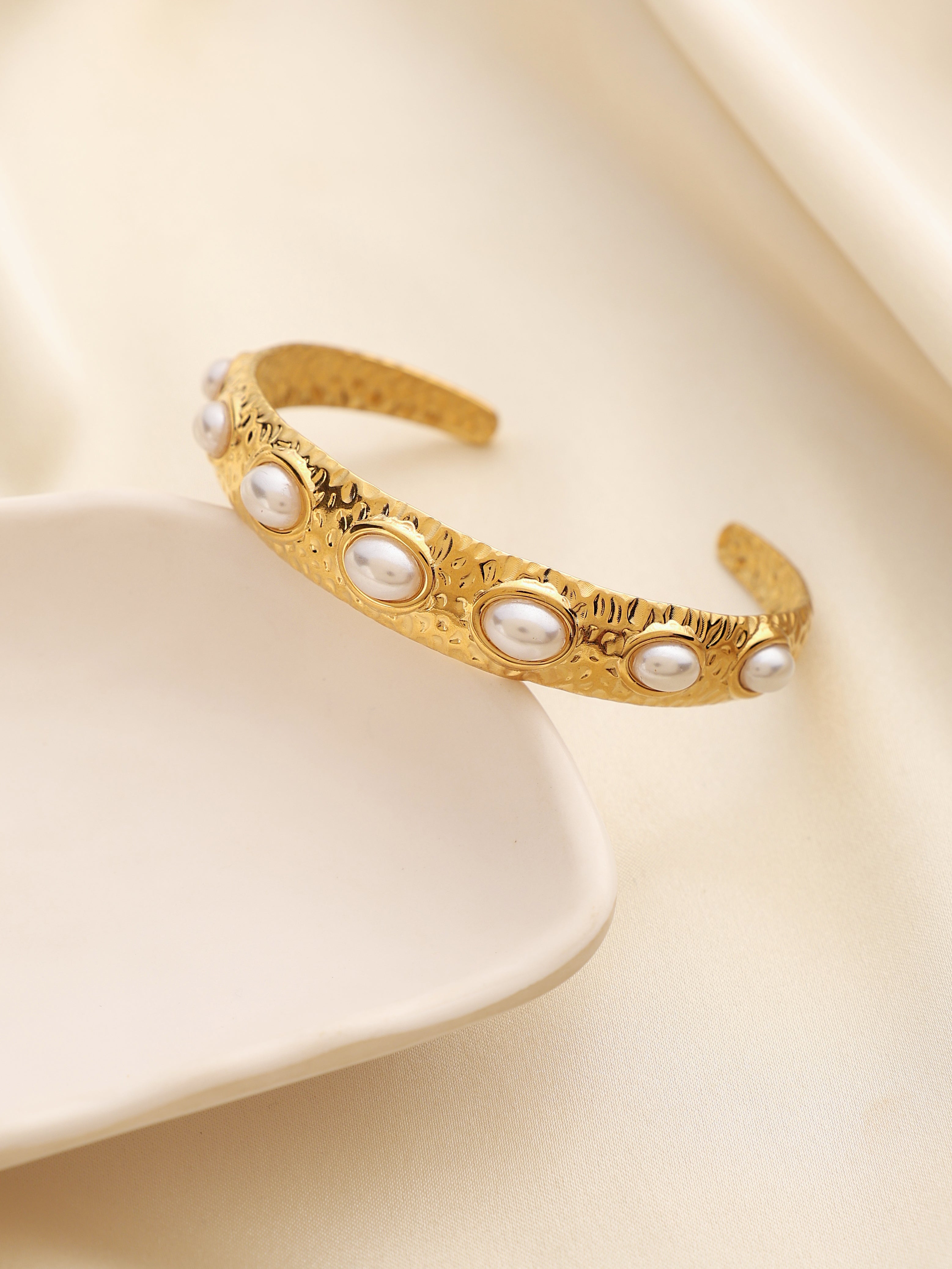 Textured Pearl Cuff