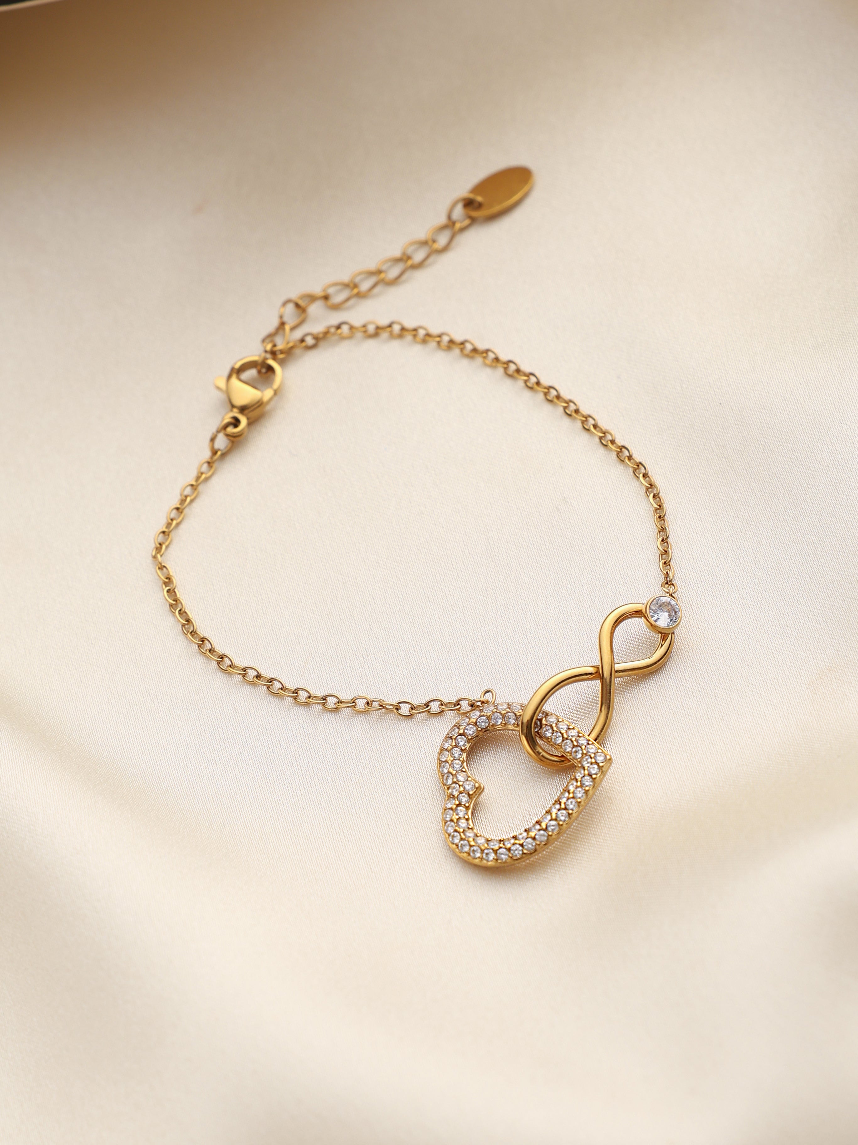 Infinity-Heart Waterproof Bracelet