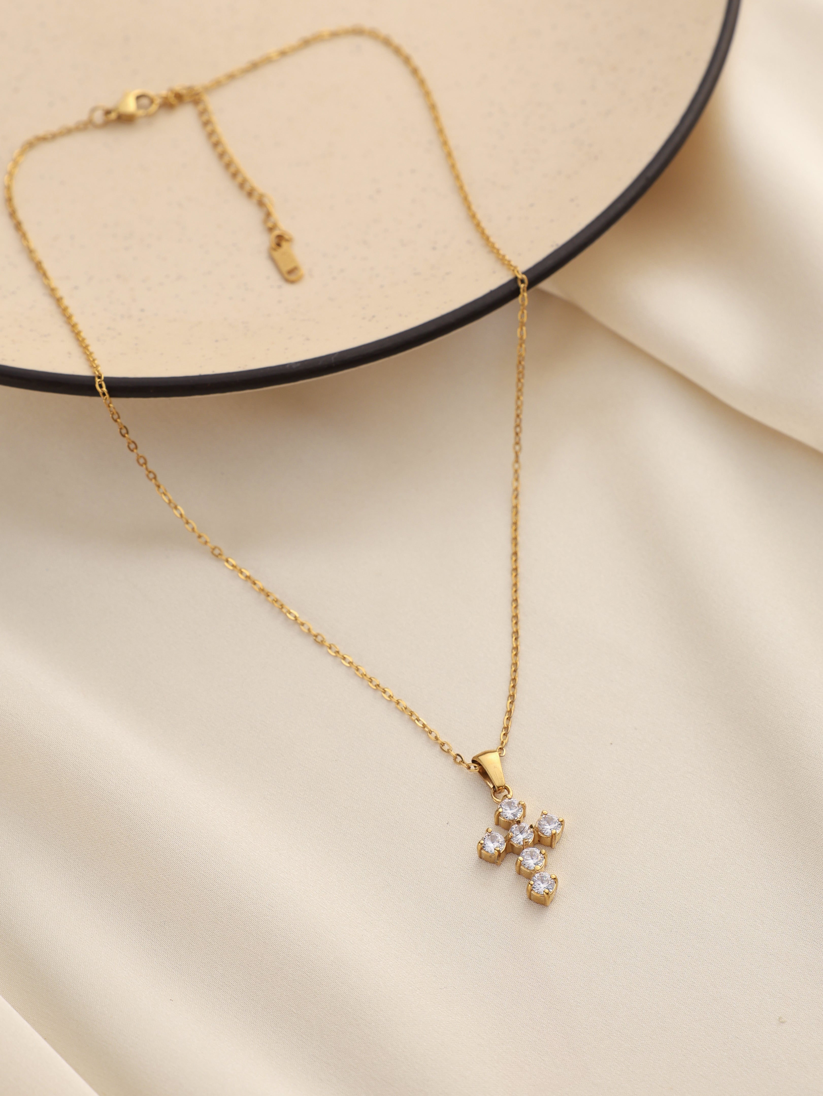 Elizabeth Cross Necklace