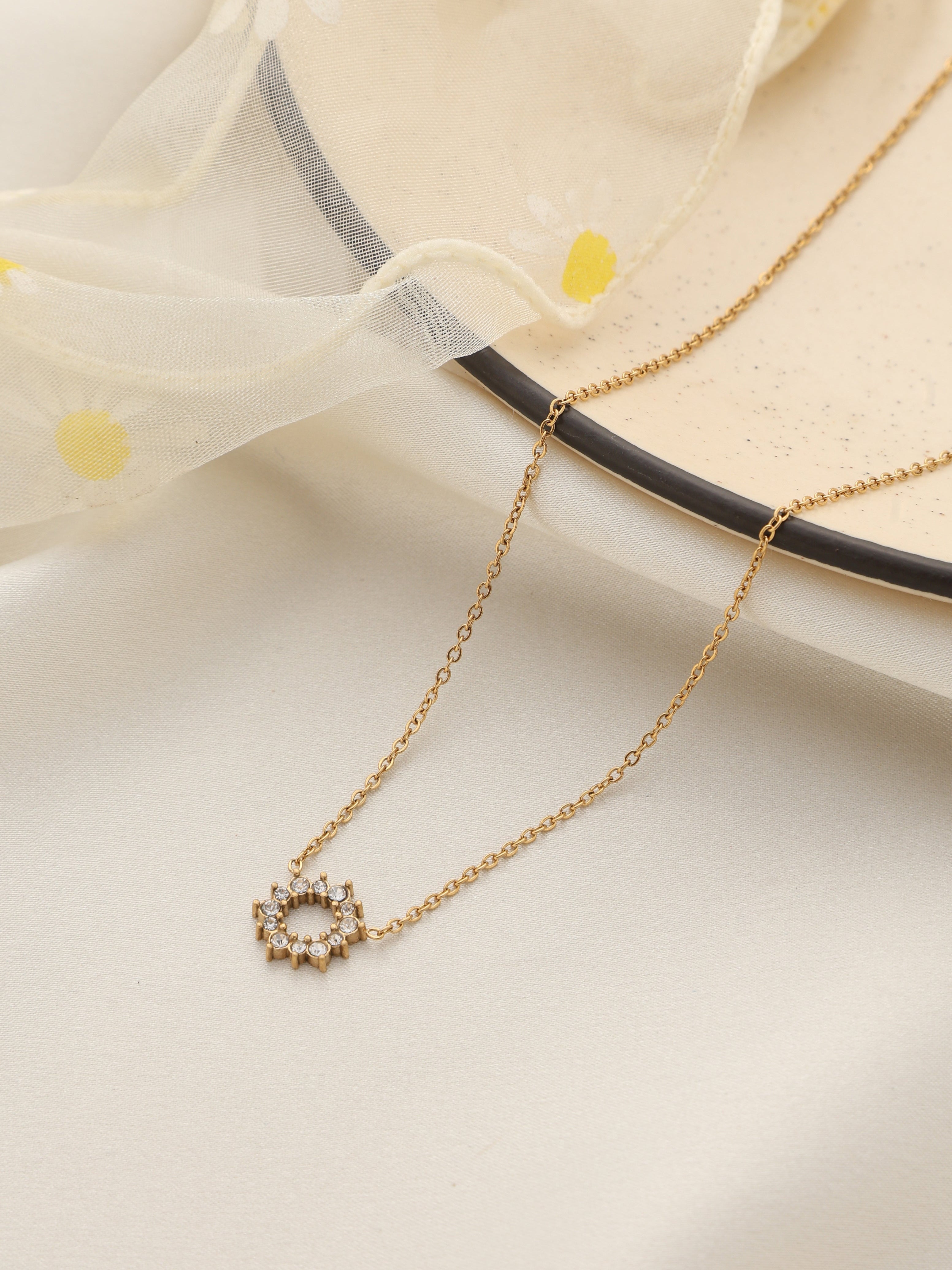 Circle Halo Necklace