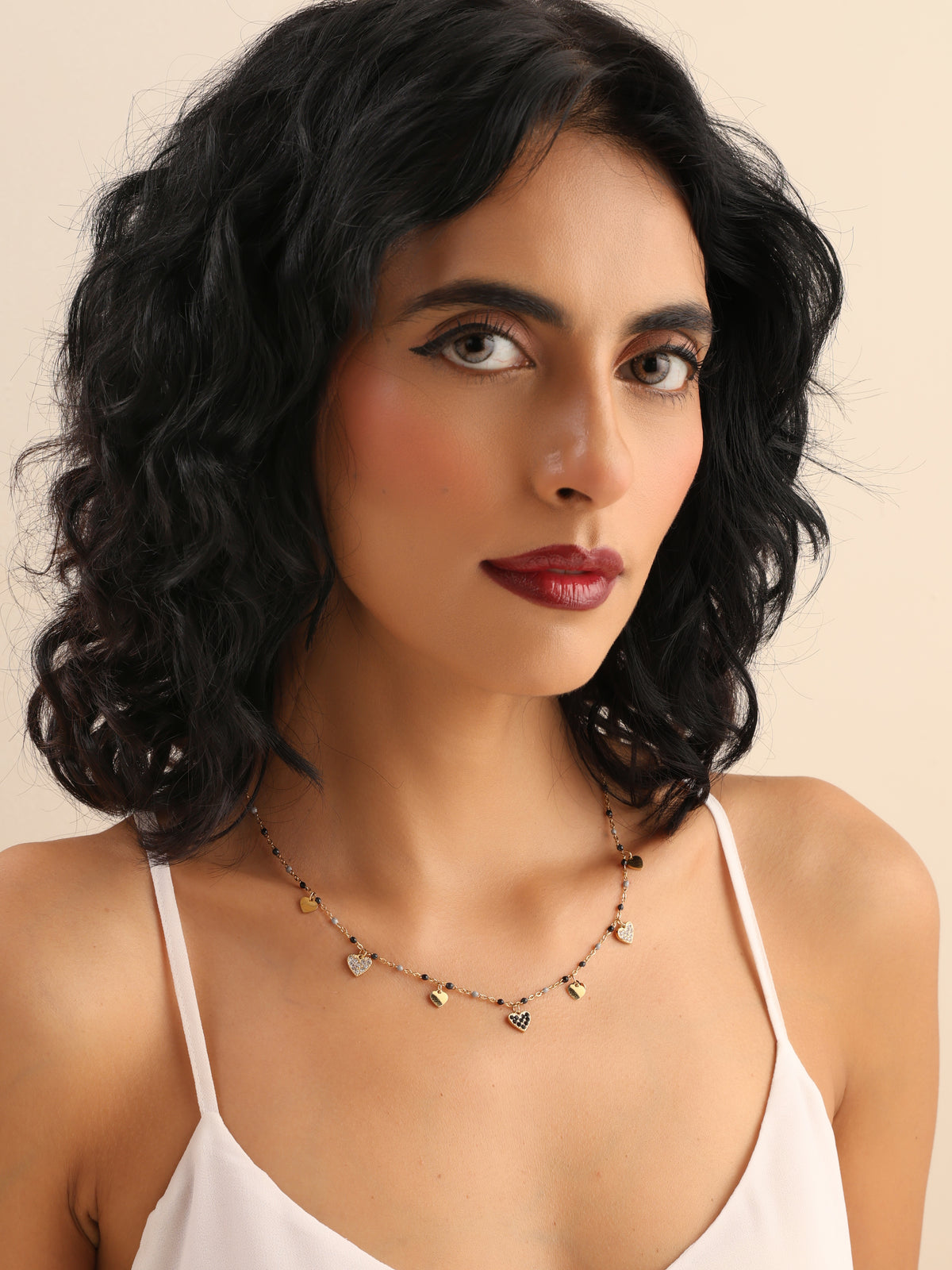 Midnight Hearts Necklace