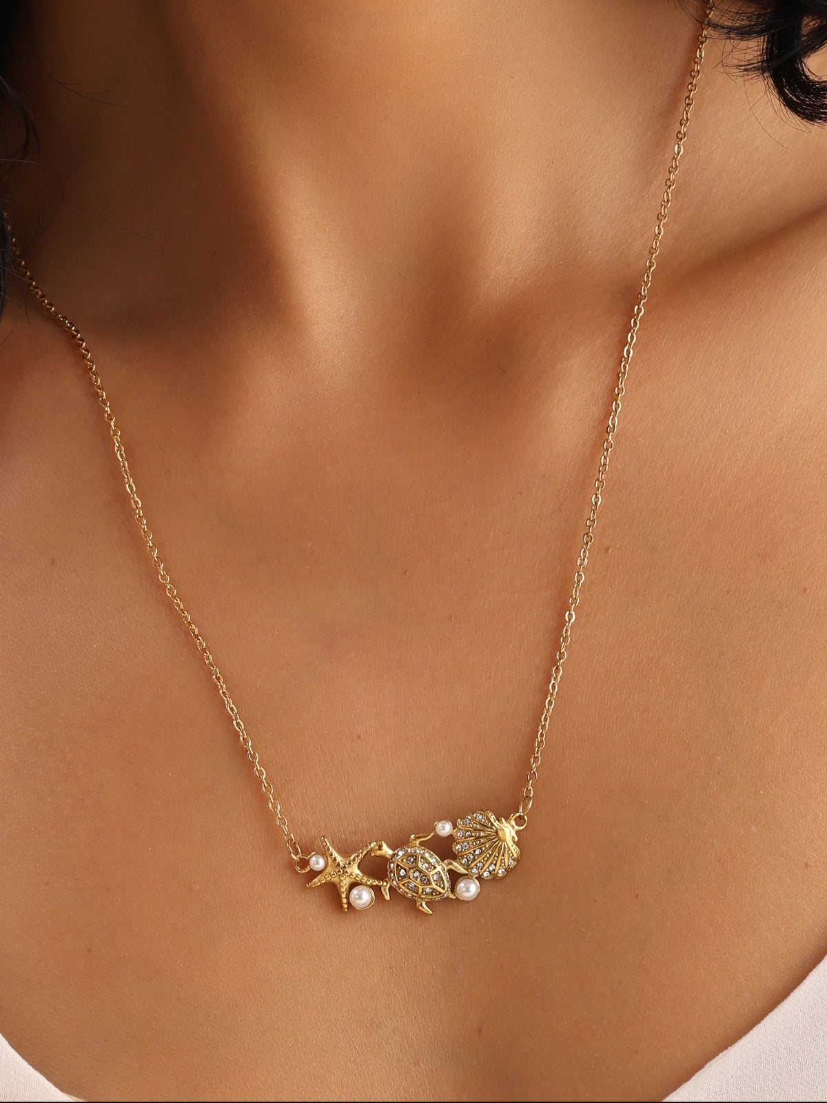Starfish Shell Necklace