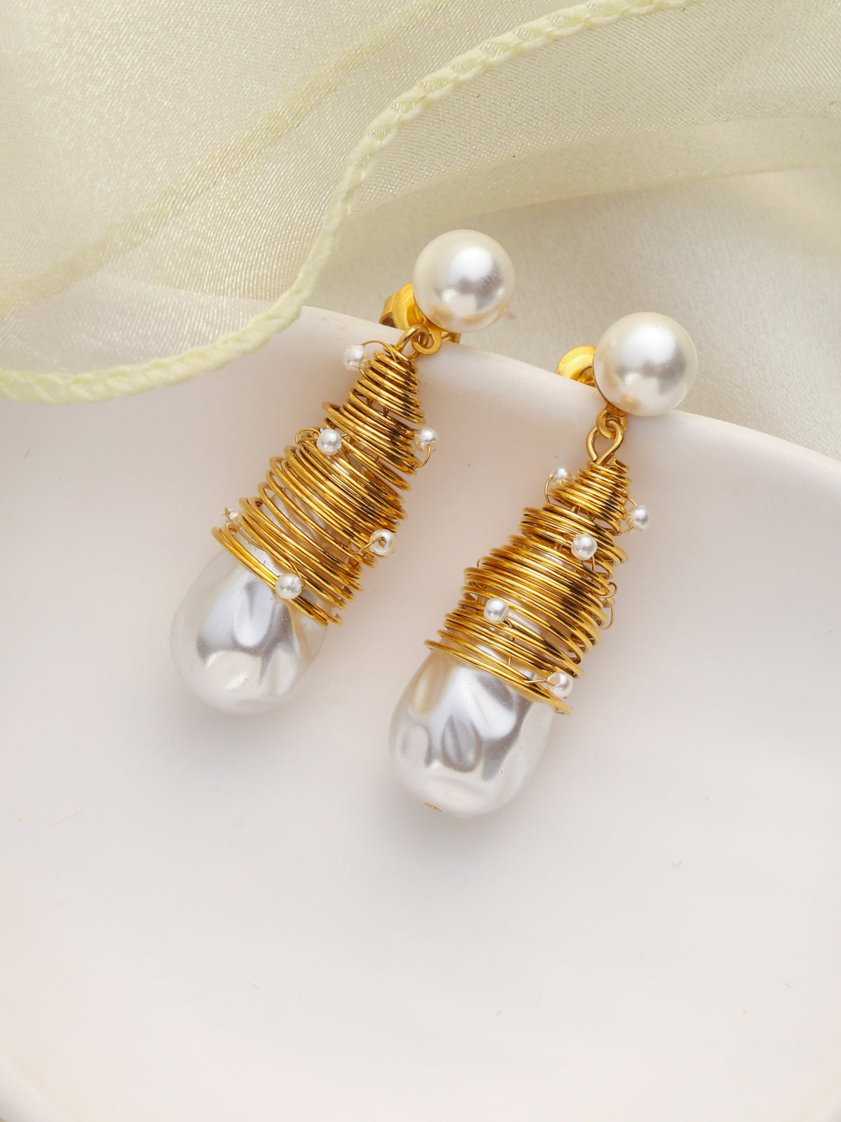 pearl earrings