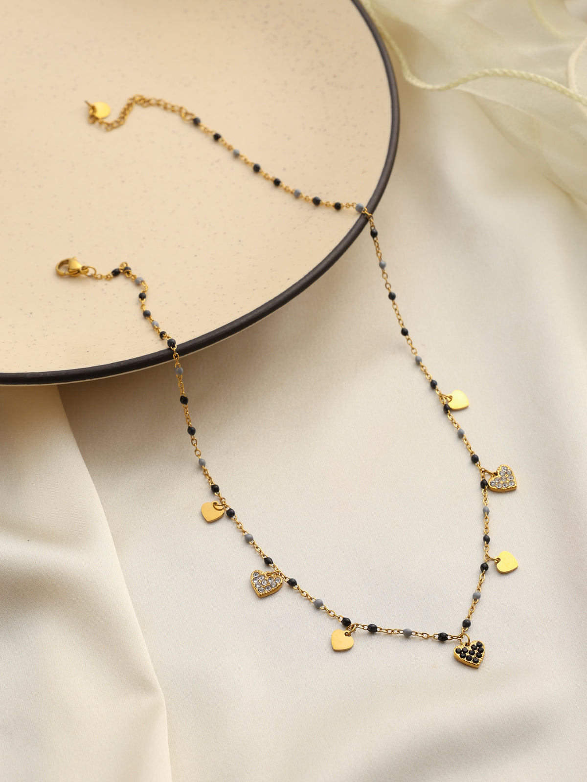 Midnight Hearts Necklace