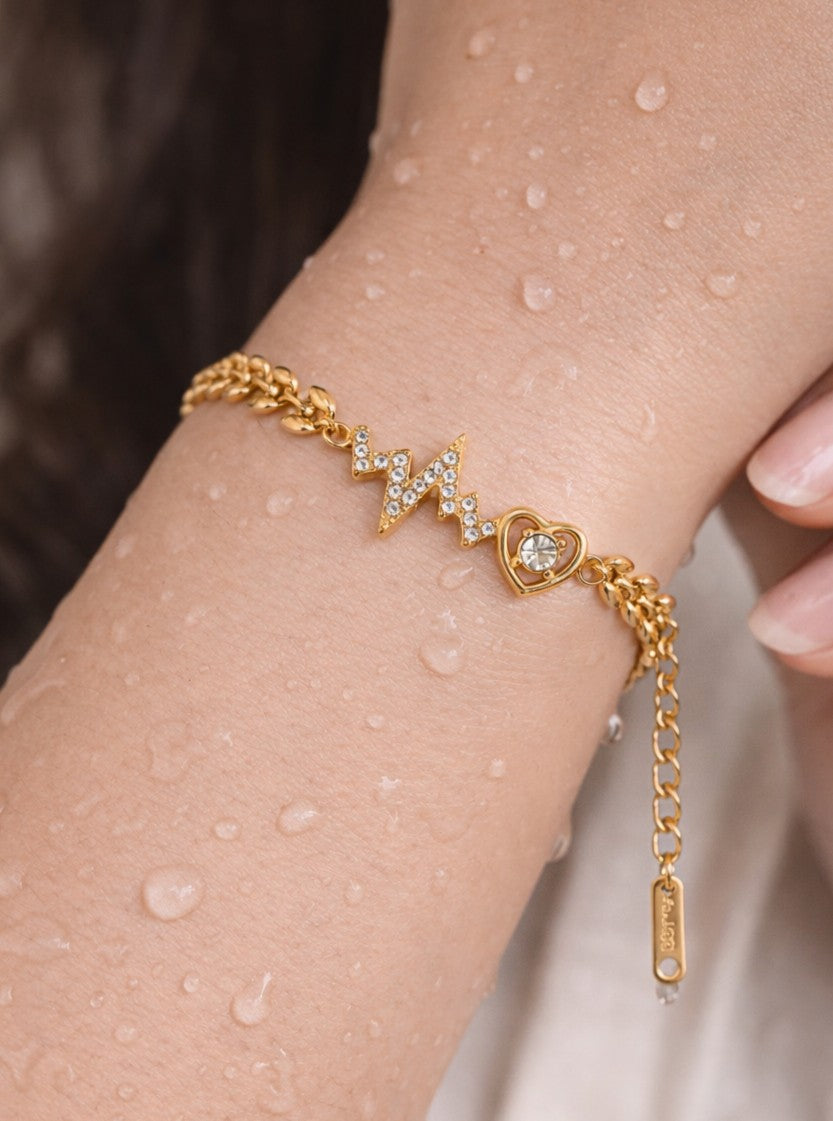 Life Line Gold Bracelet