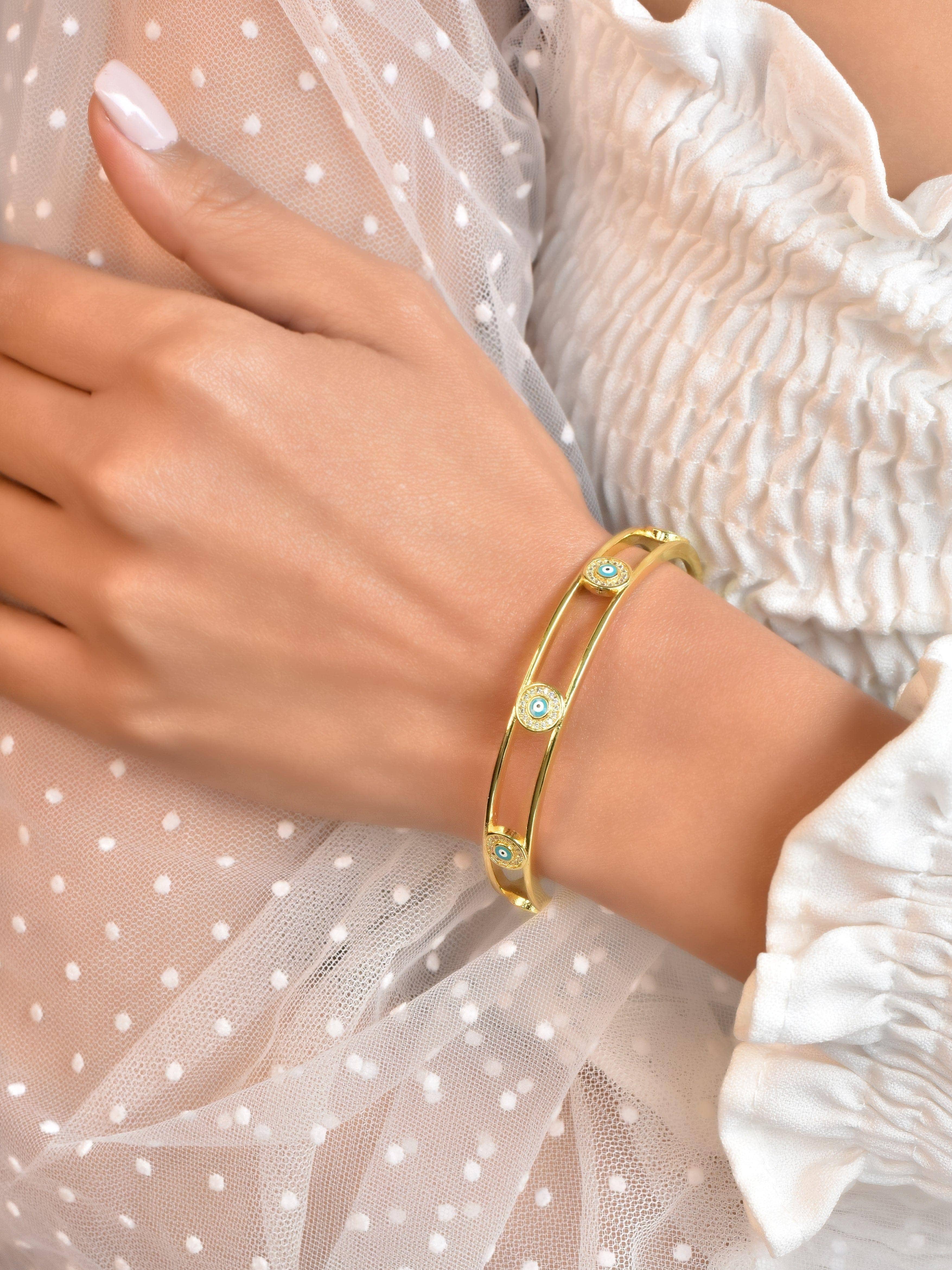 Klissaa bracelet Elle Evil Eye Cuff Bangle