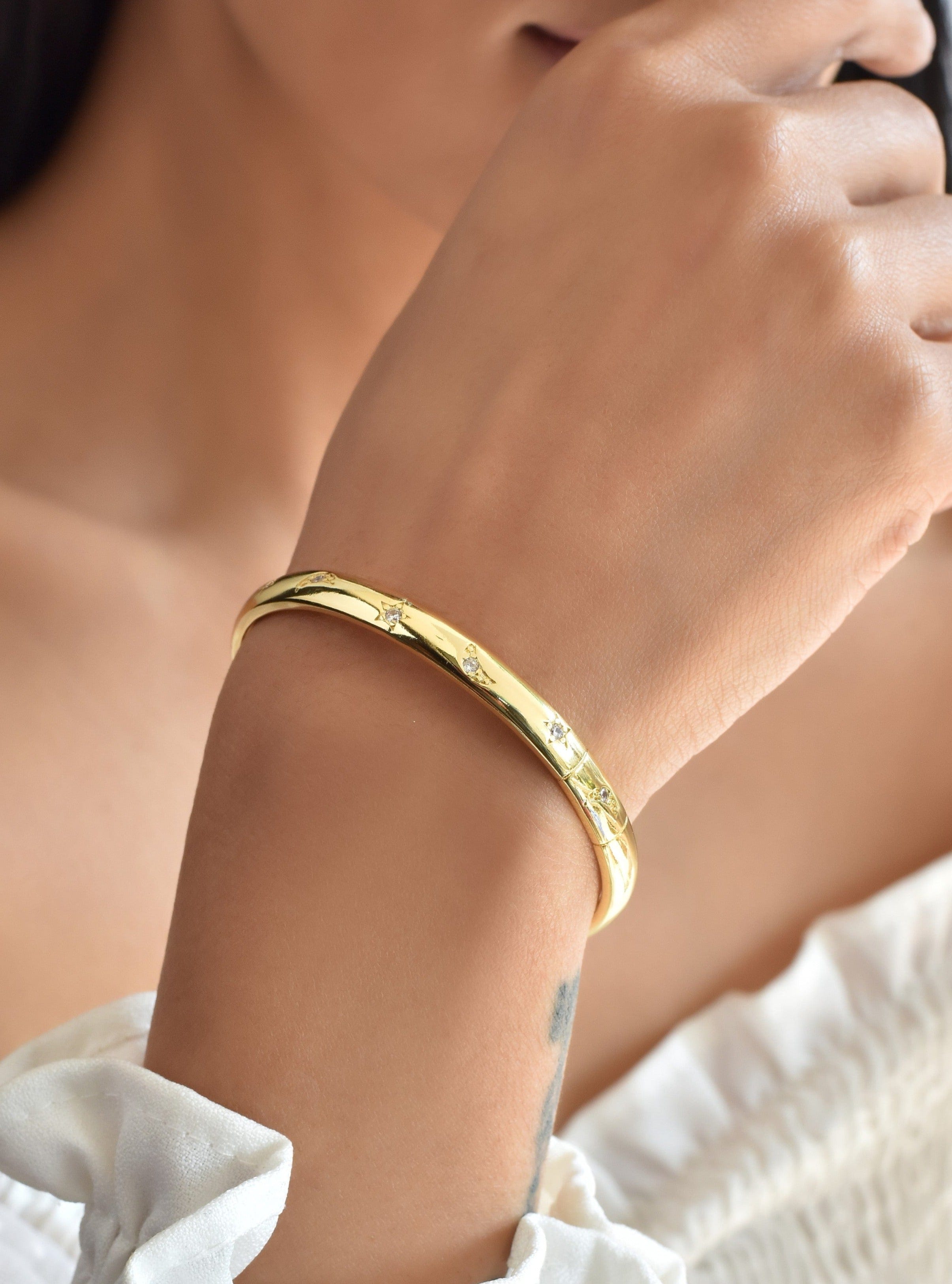 Klissaa bracelet Klissaa Stars & Moon Cuff Bangle