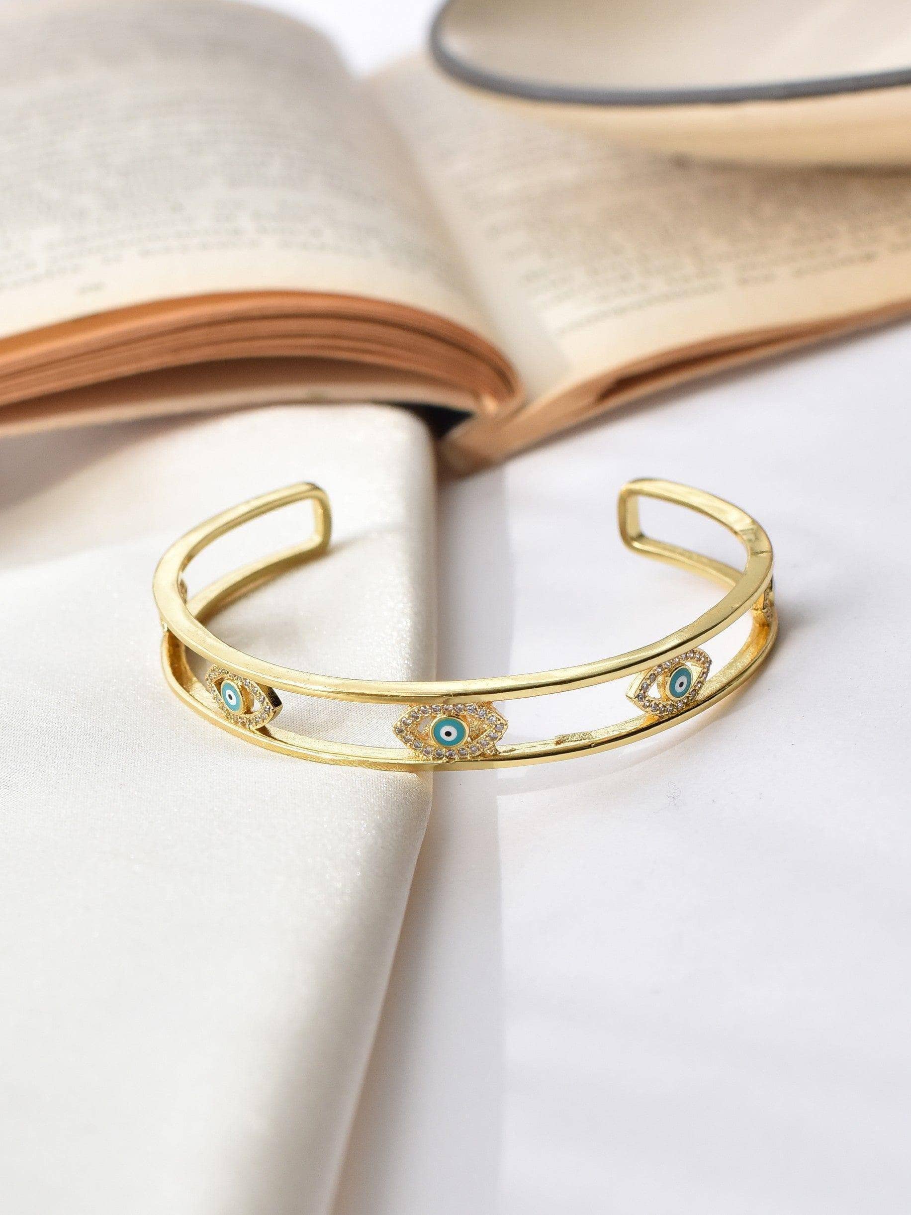 Klissaa bracelet Pandora Evil Eye Cuff Bangle