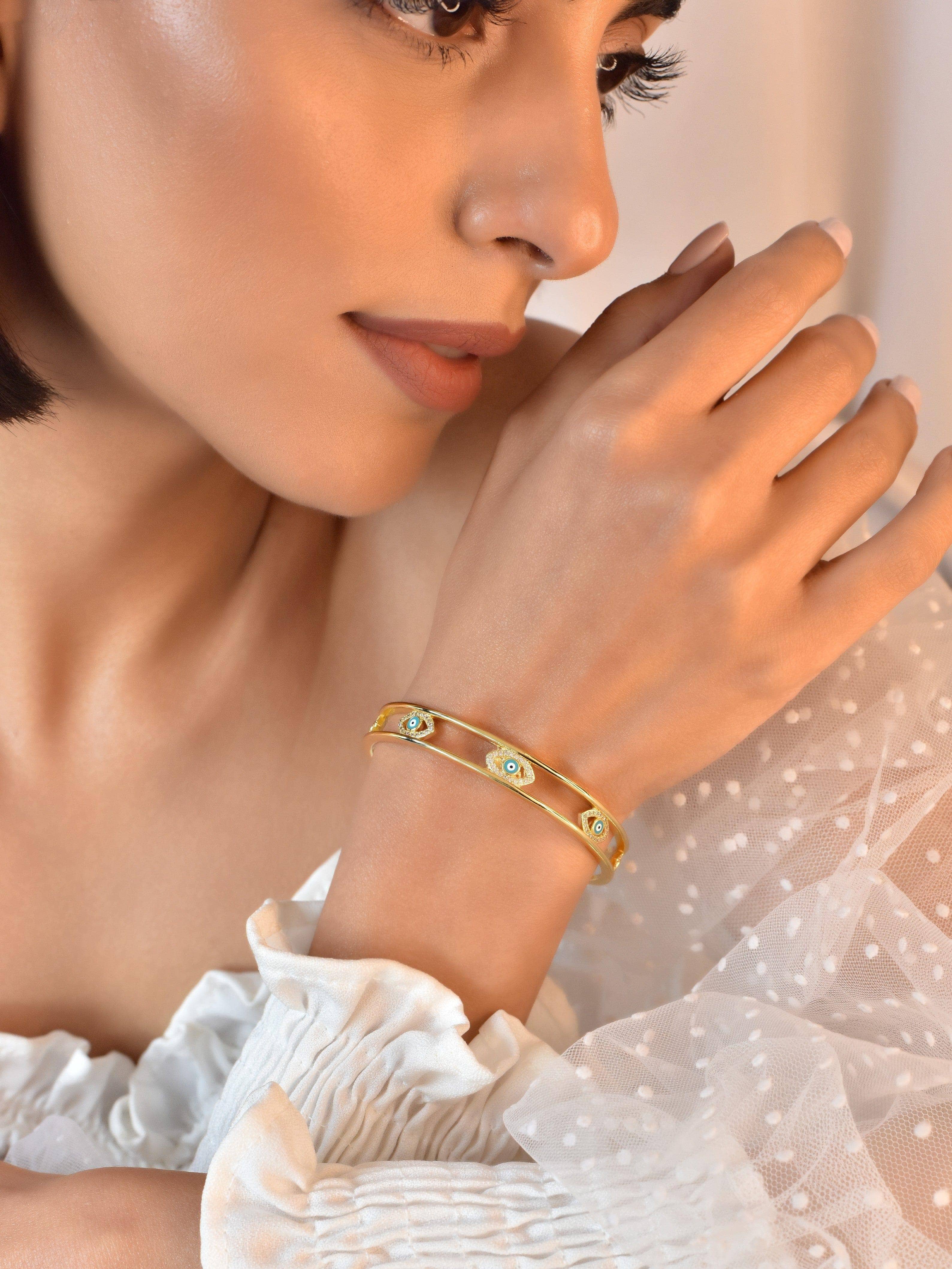 Klissaa bracelet Pandora Evil Eye Cuff Bangle