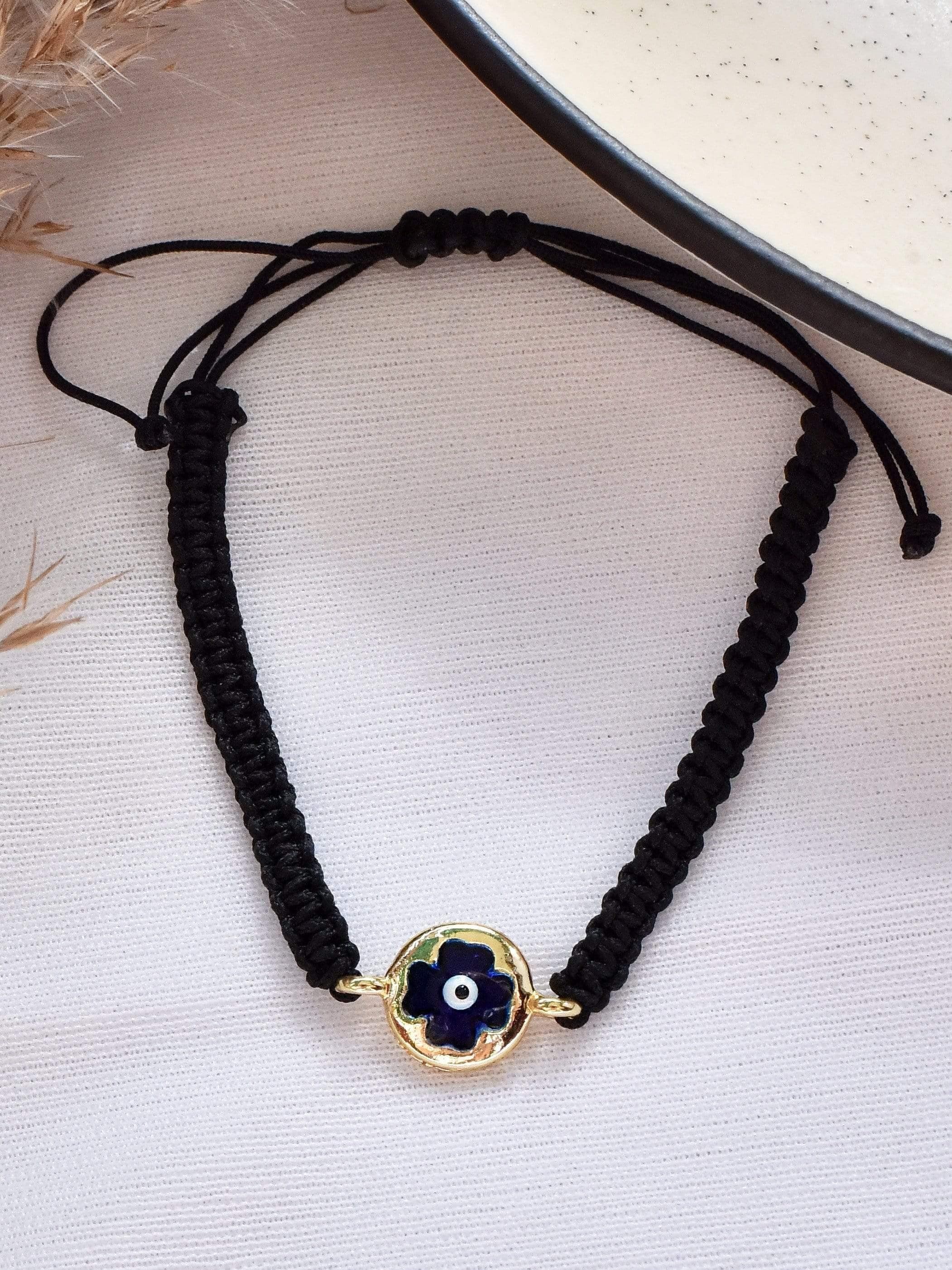 Klissaa bracelet Saturn Black Bracelet-Gold