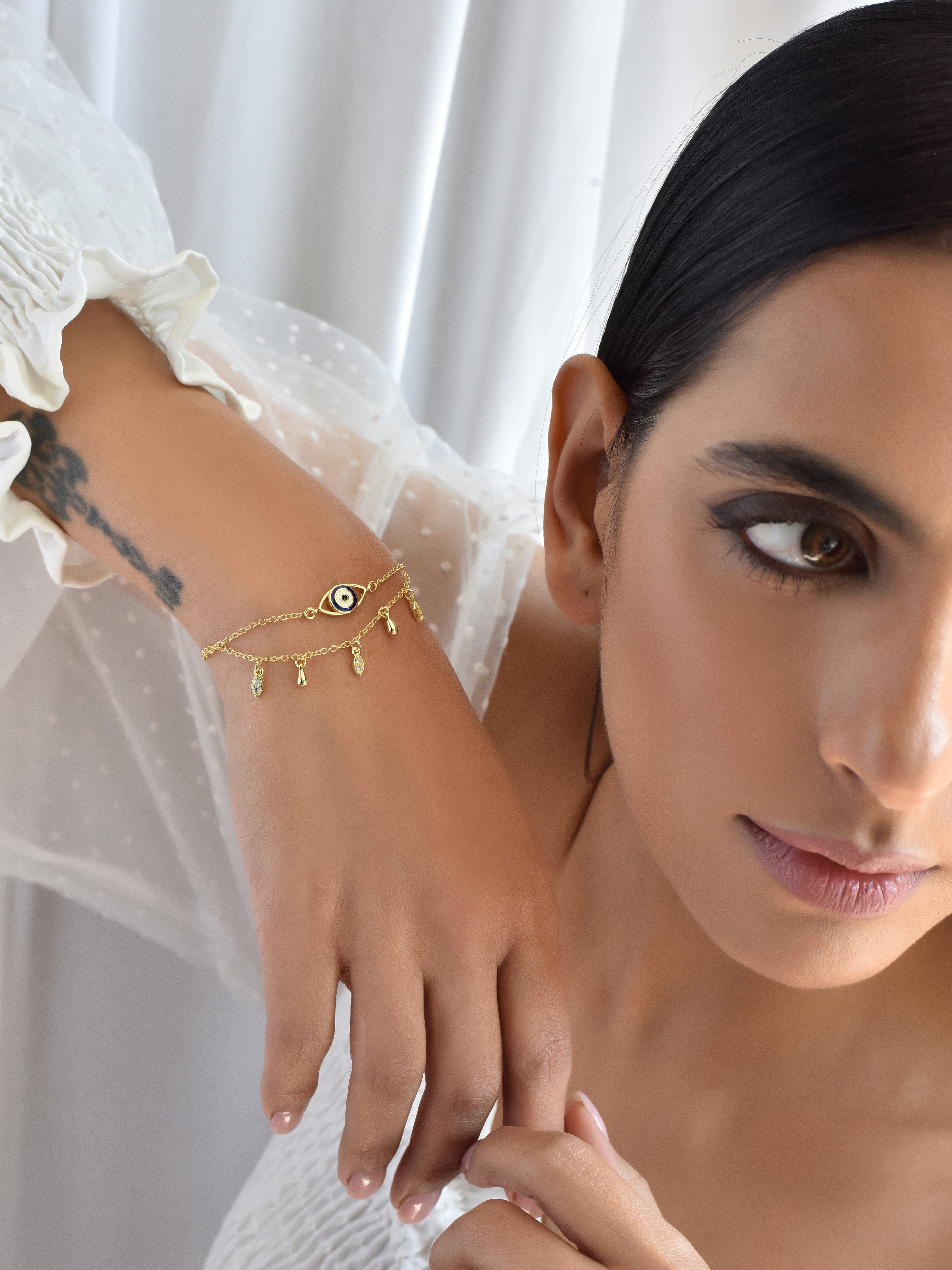 Klissaa bracelet Symbolic Evil Eye Charms Bracelet