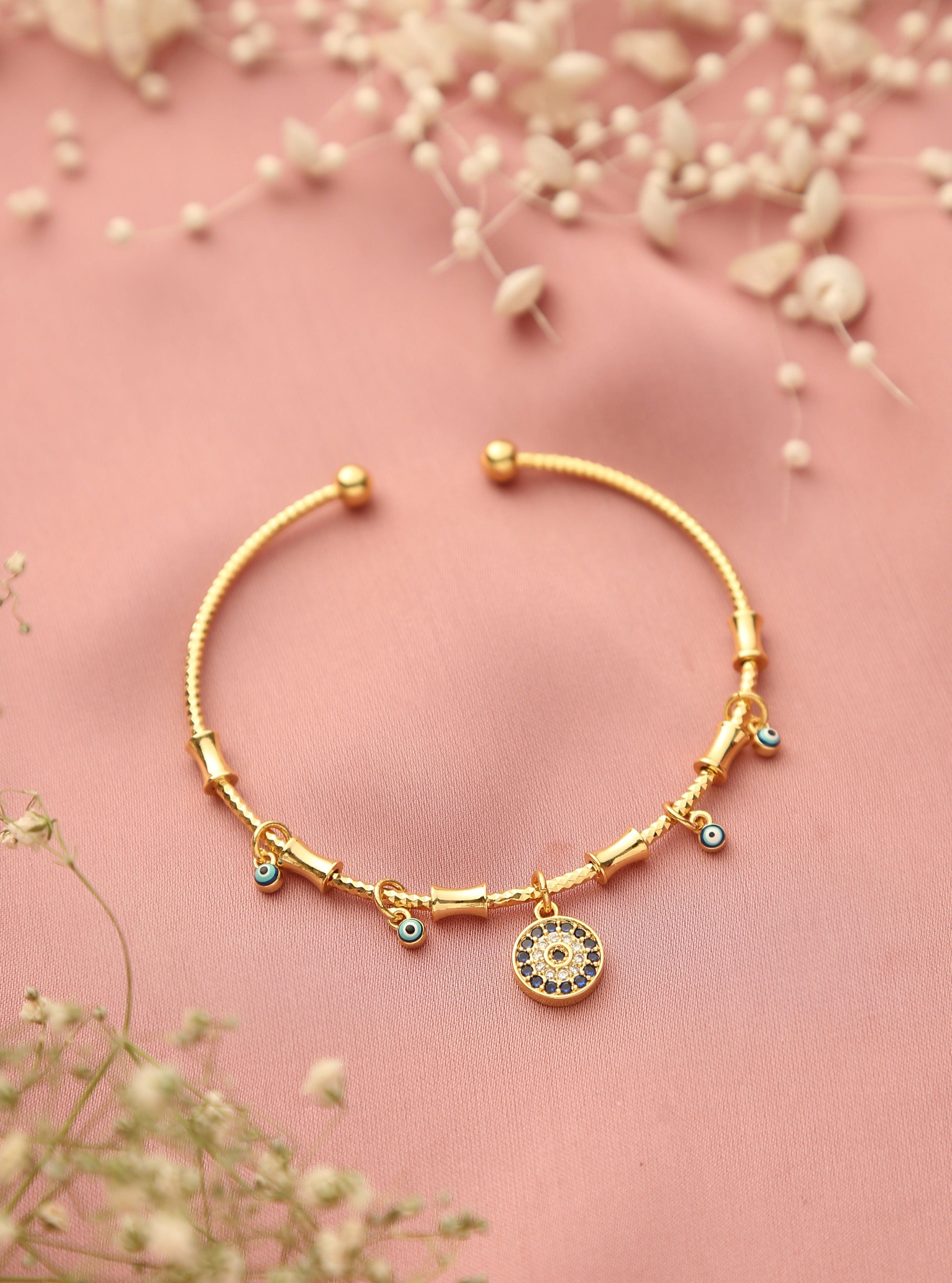 Klissaa Bracelets Daena Evil Eye Charm Bangle