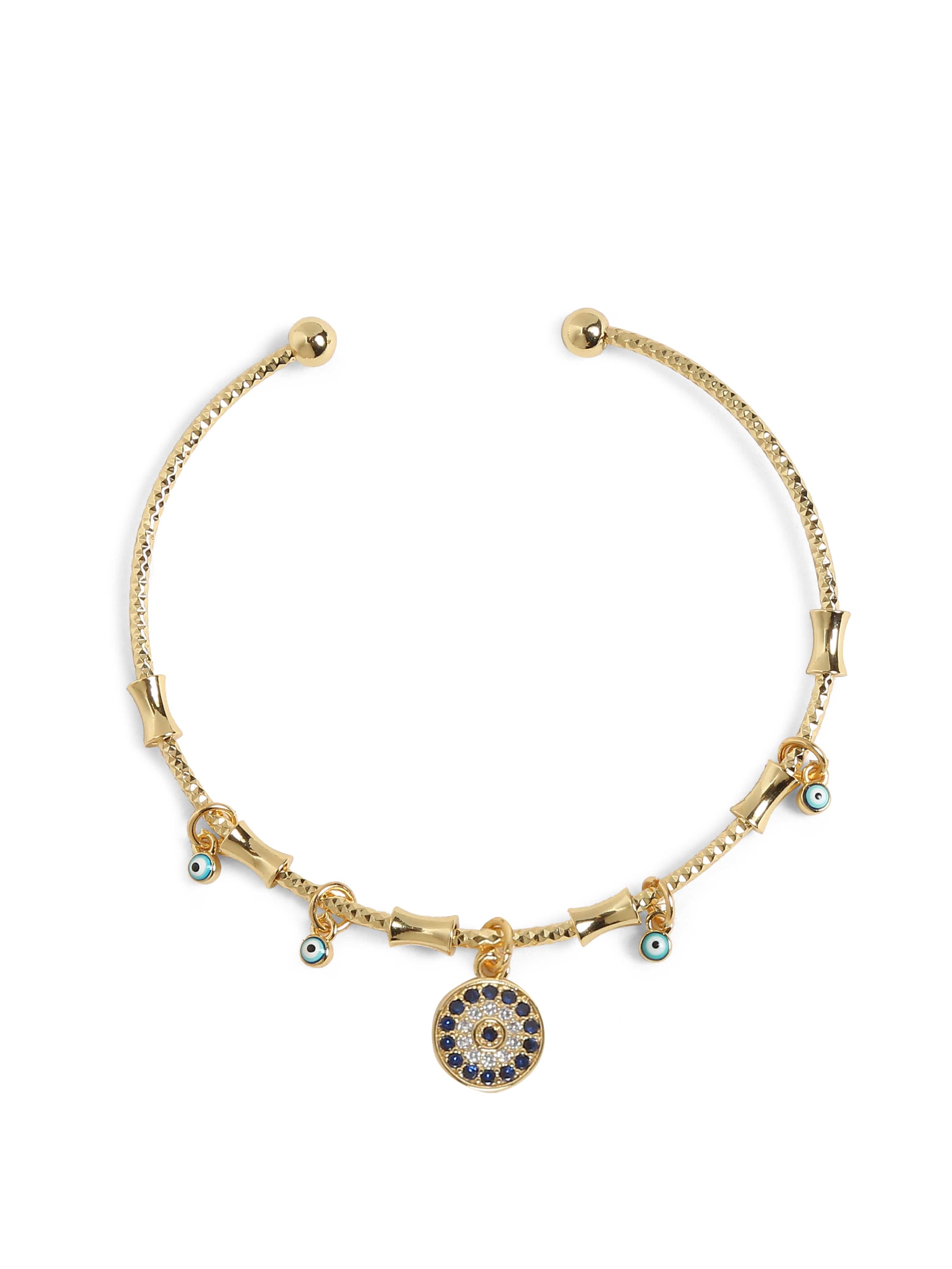Klissaa Bracelets Daena Evil Eye Charm Bangle