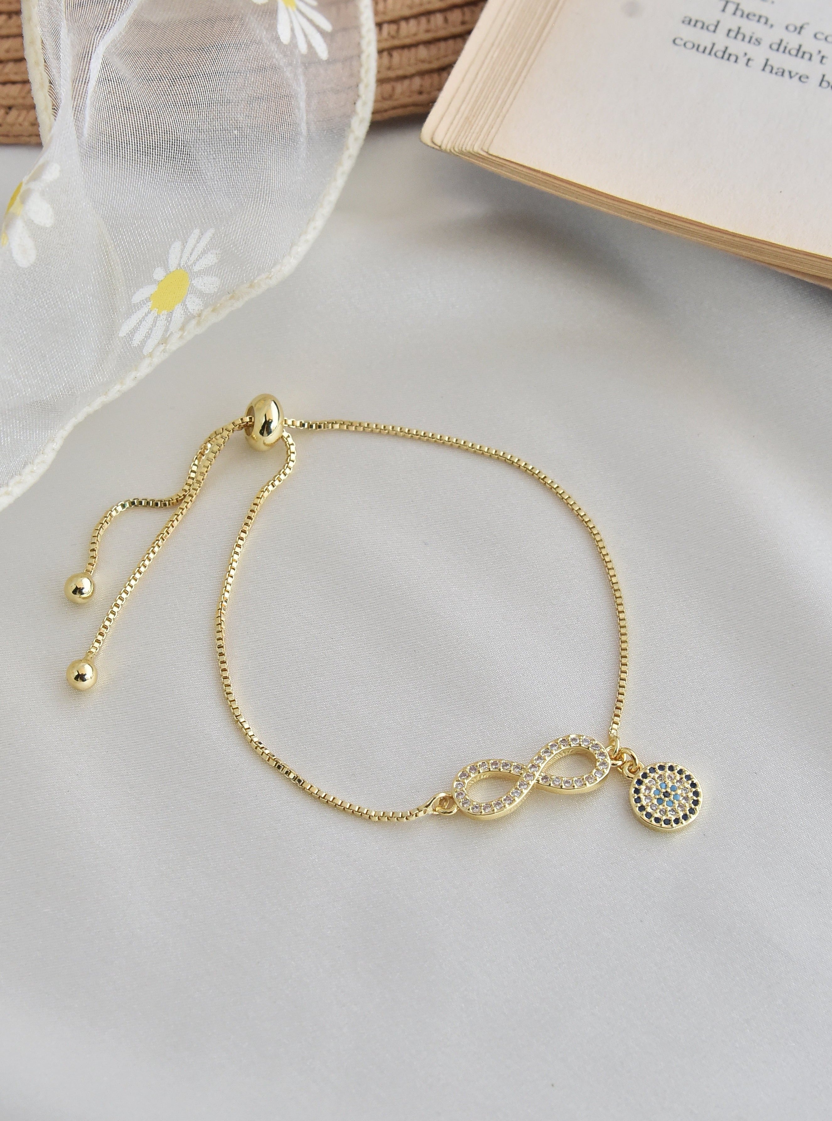 Klissaa Bracelets Infinity Evil Eye Bracelet