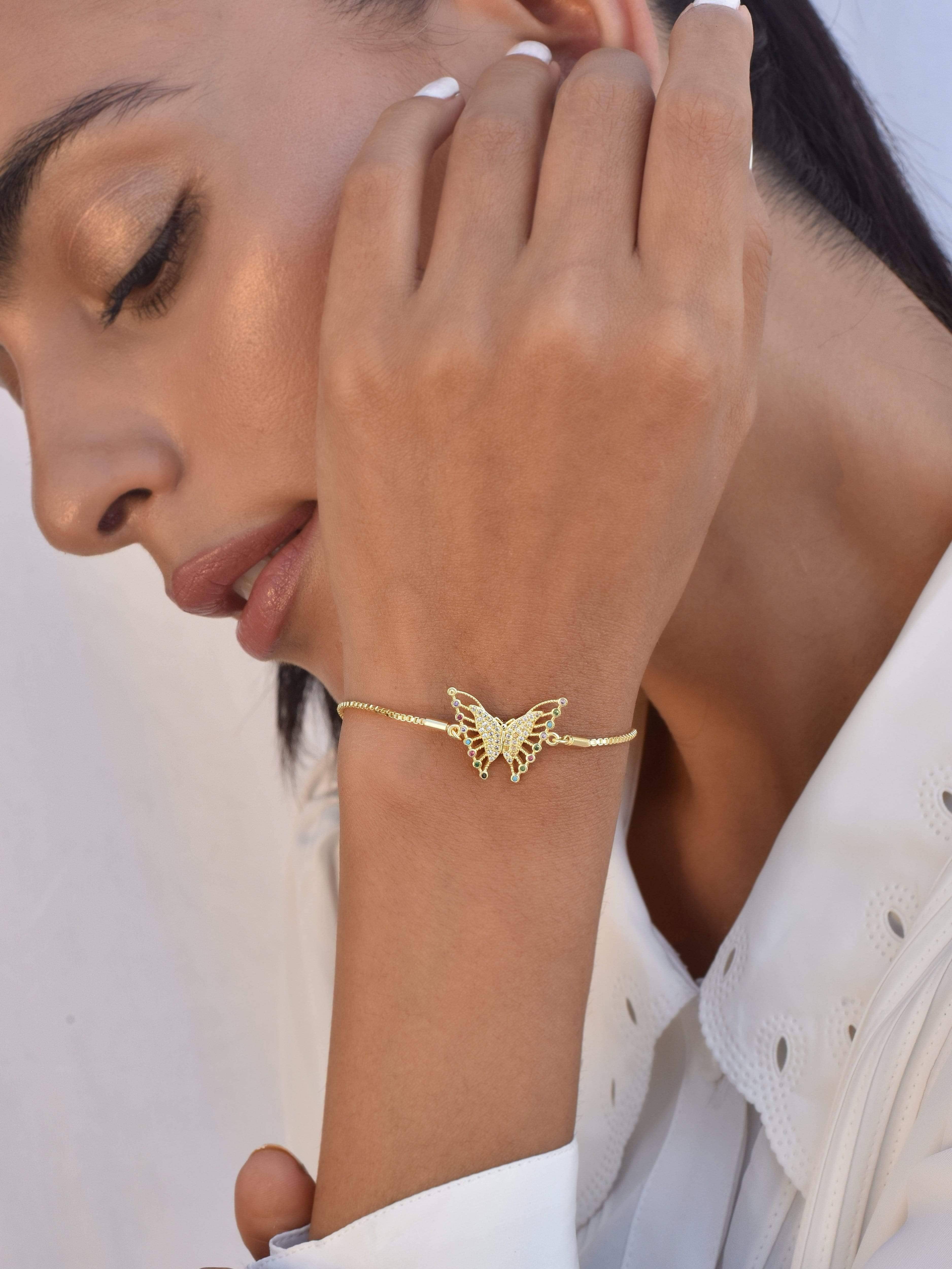 Klissaa Bracelets Klissaa Butterfly Crystal Bracelet