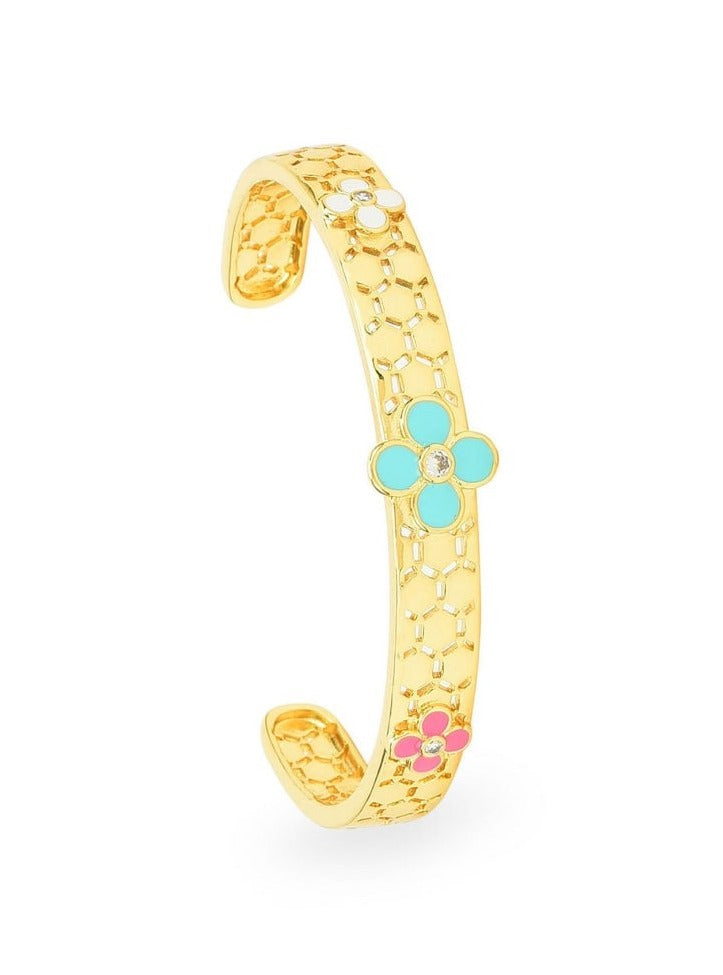 Klissaa Bracelets Klissaa Clover Cuff Bangle