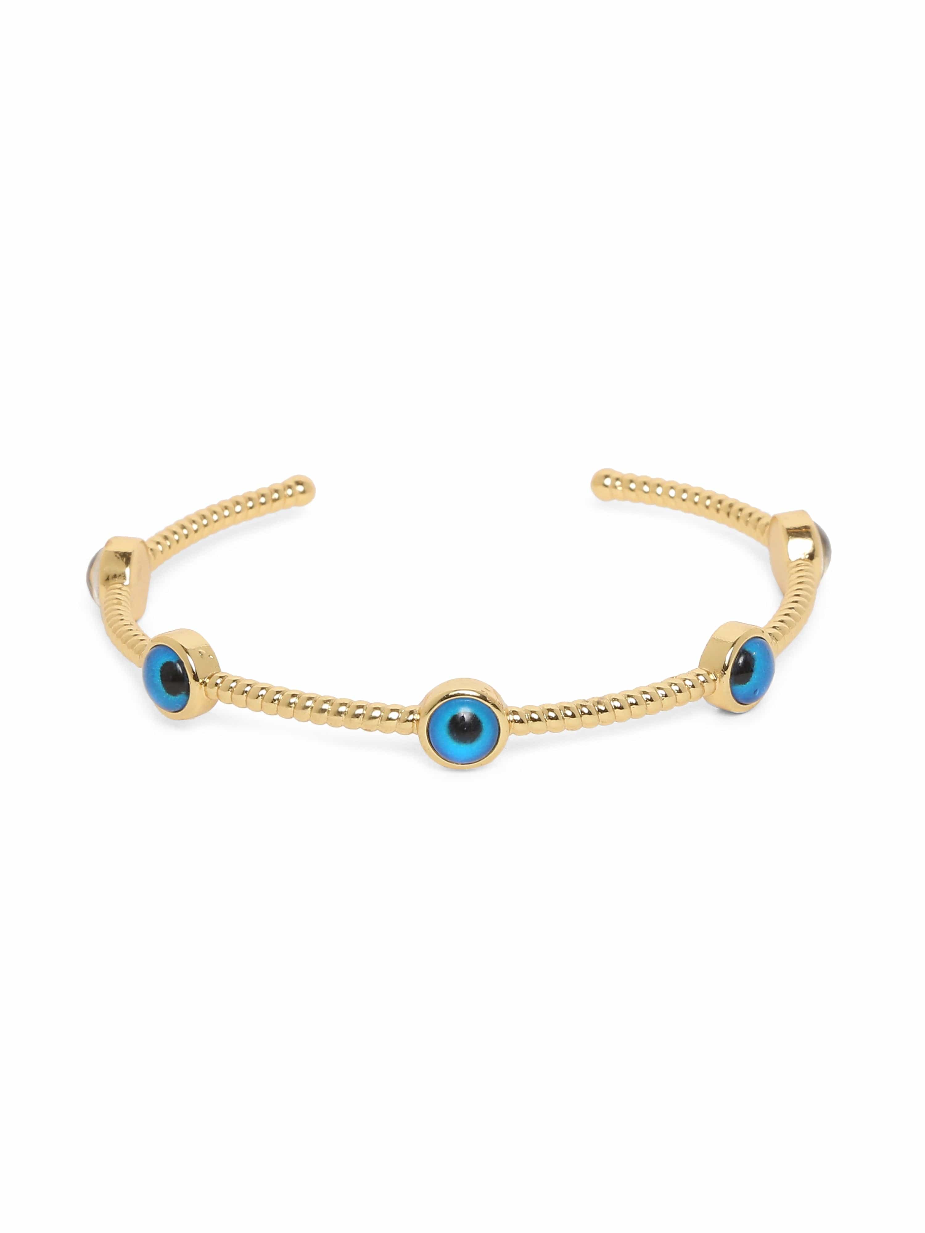 Klissaa Bracelets Klissaa Minimal Evil Eye Nazar Bangle