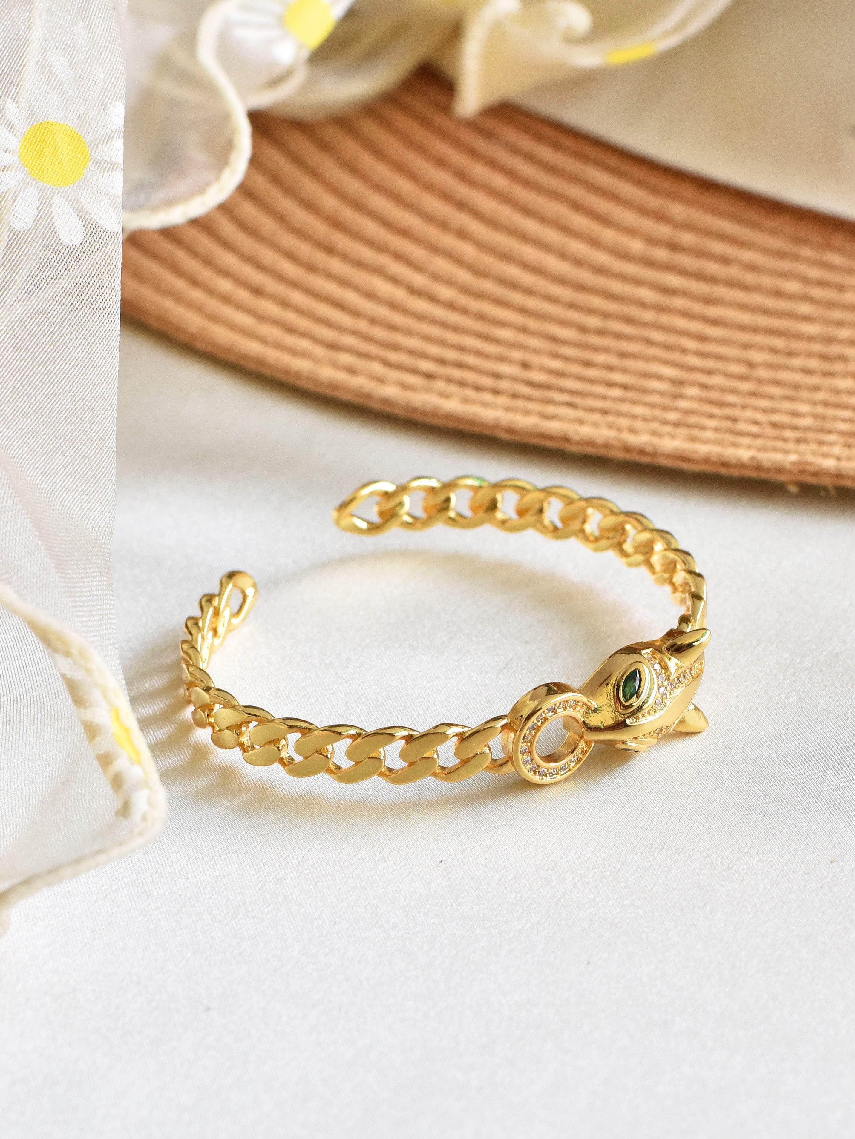 Klissaa Bracelets Panther Cuff Bracelet