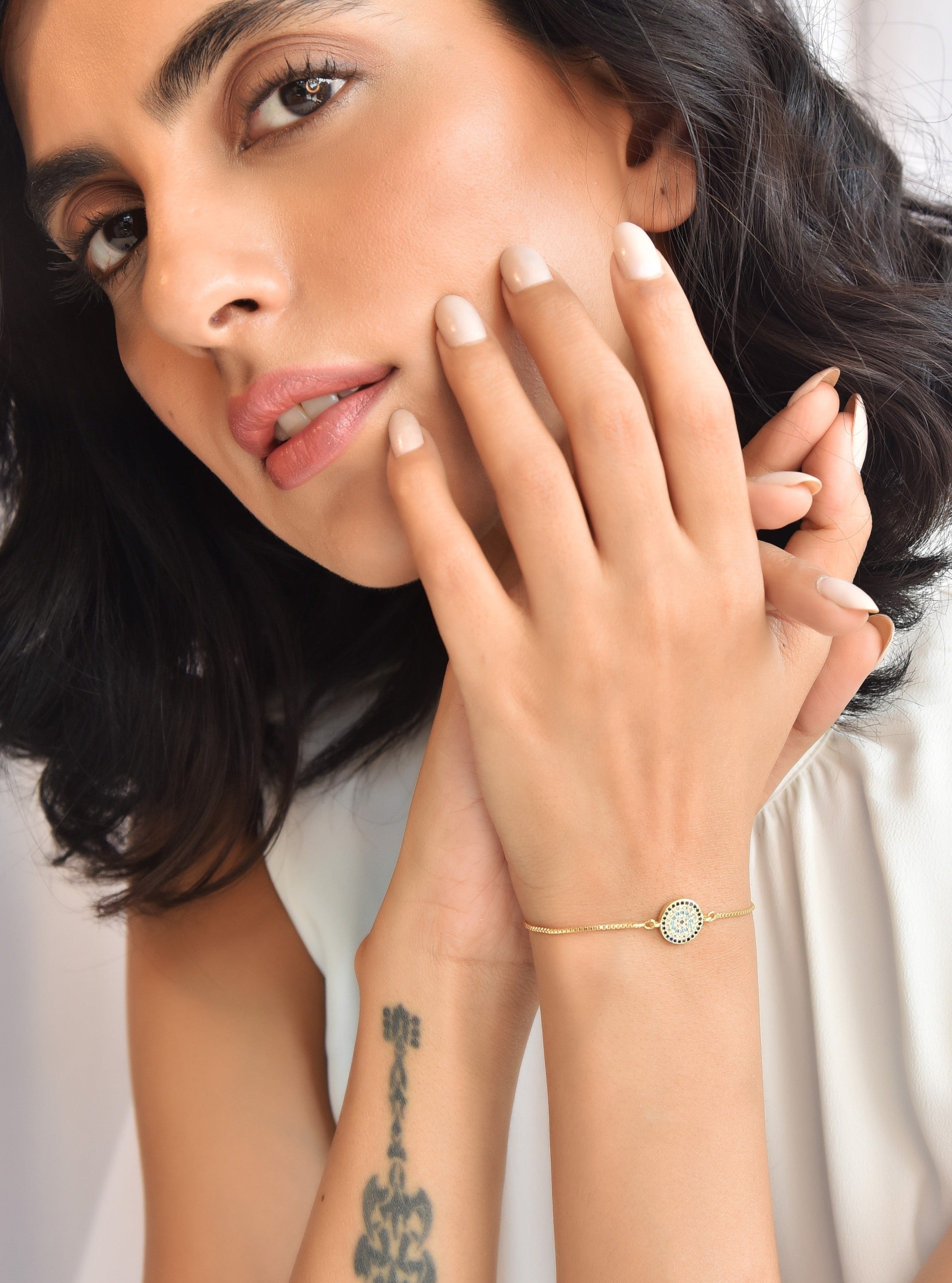 Klissaa Daisy Evil Eye Bracelet