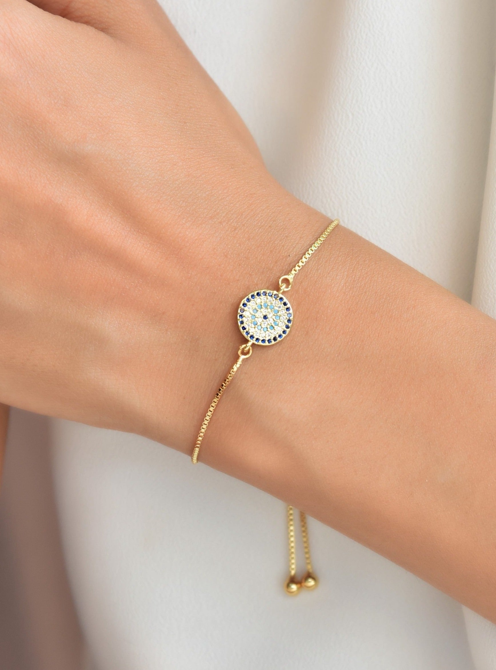 Klissaa Daisy Evil Eye Bracelet
