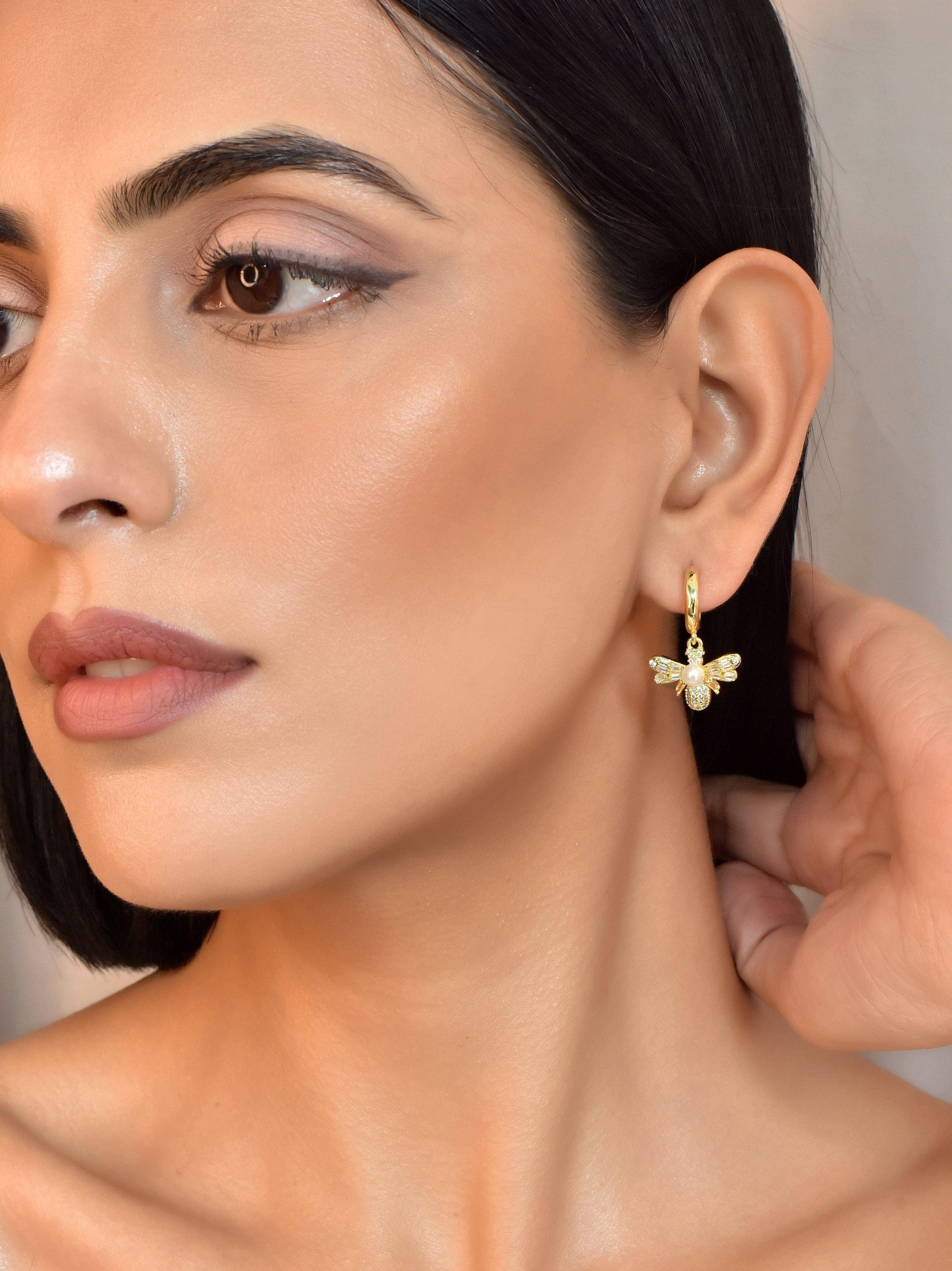Klissaa earrings Bumble Bee Drop Earrings