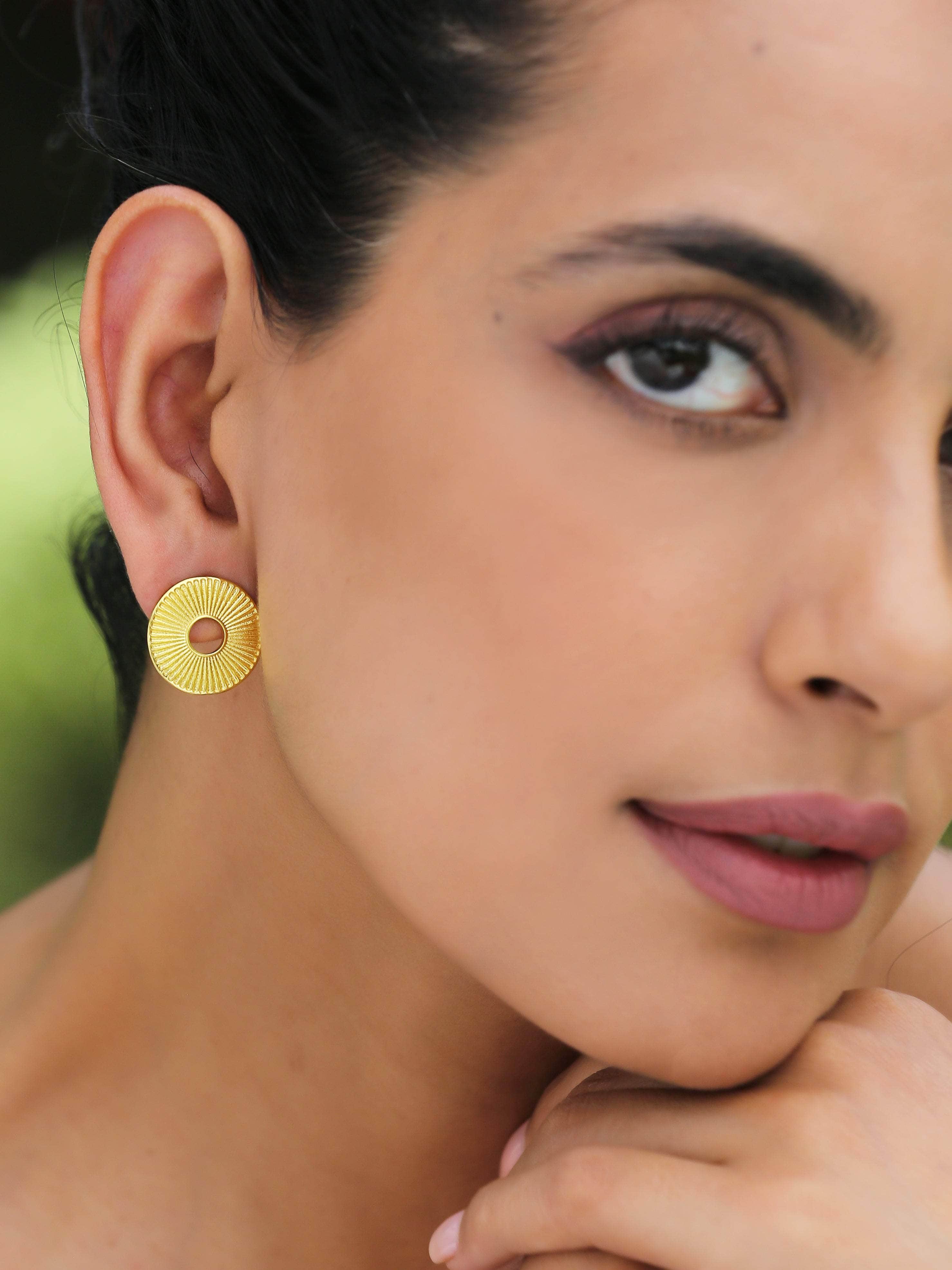 Klissaa Earrings Circular Small Hoop Earrings