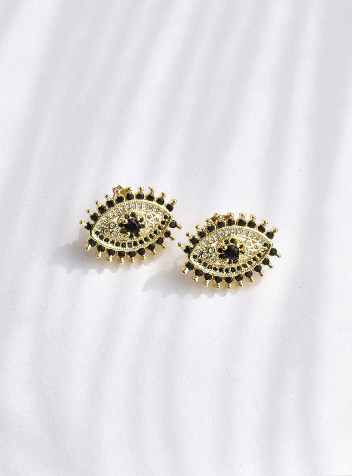 Klissaa earrings Glory Evil Eye Stud Earrings