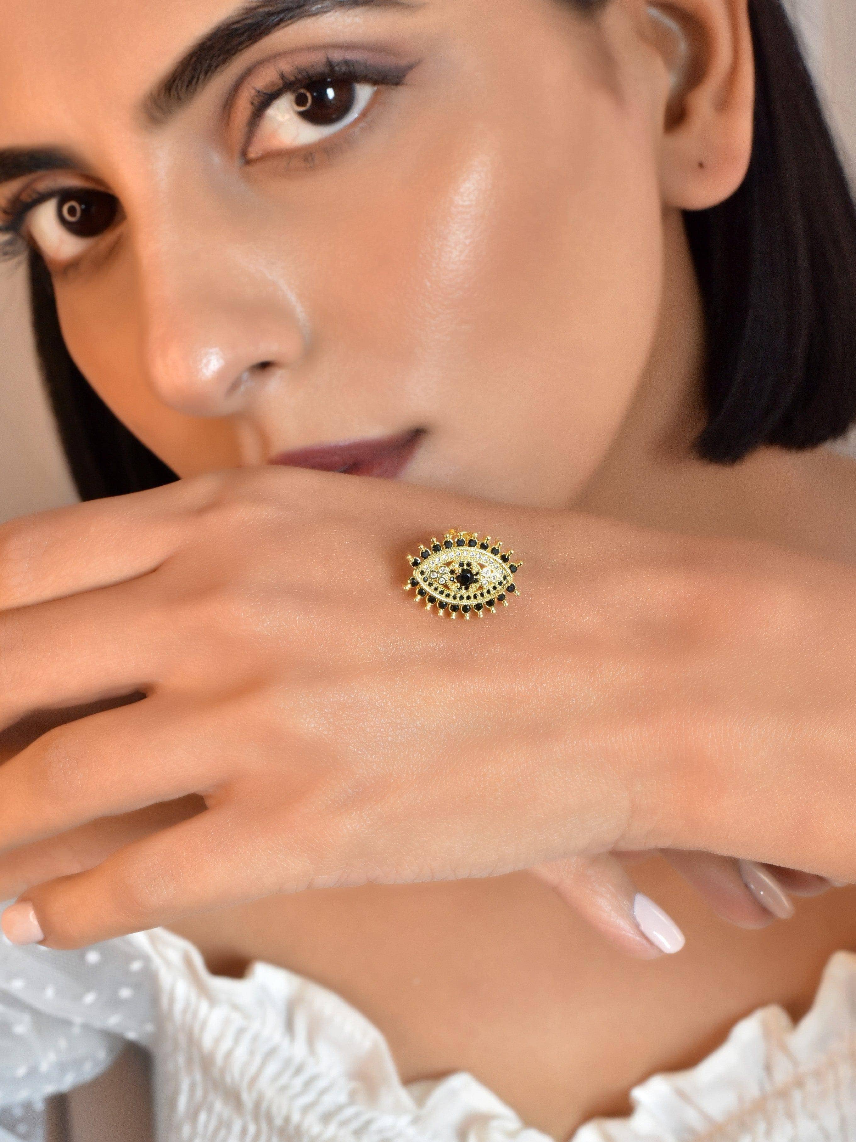 Klissaa earrings Glory Evil Eye Stud Earrings