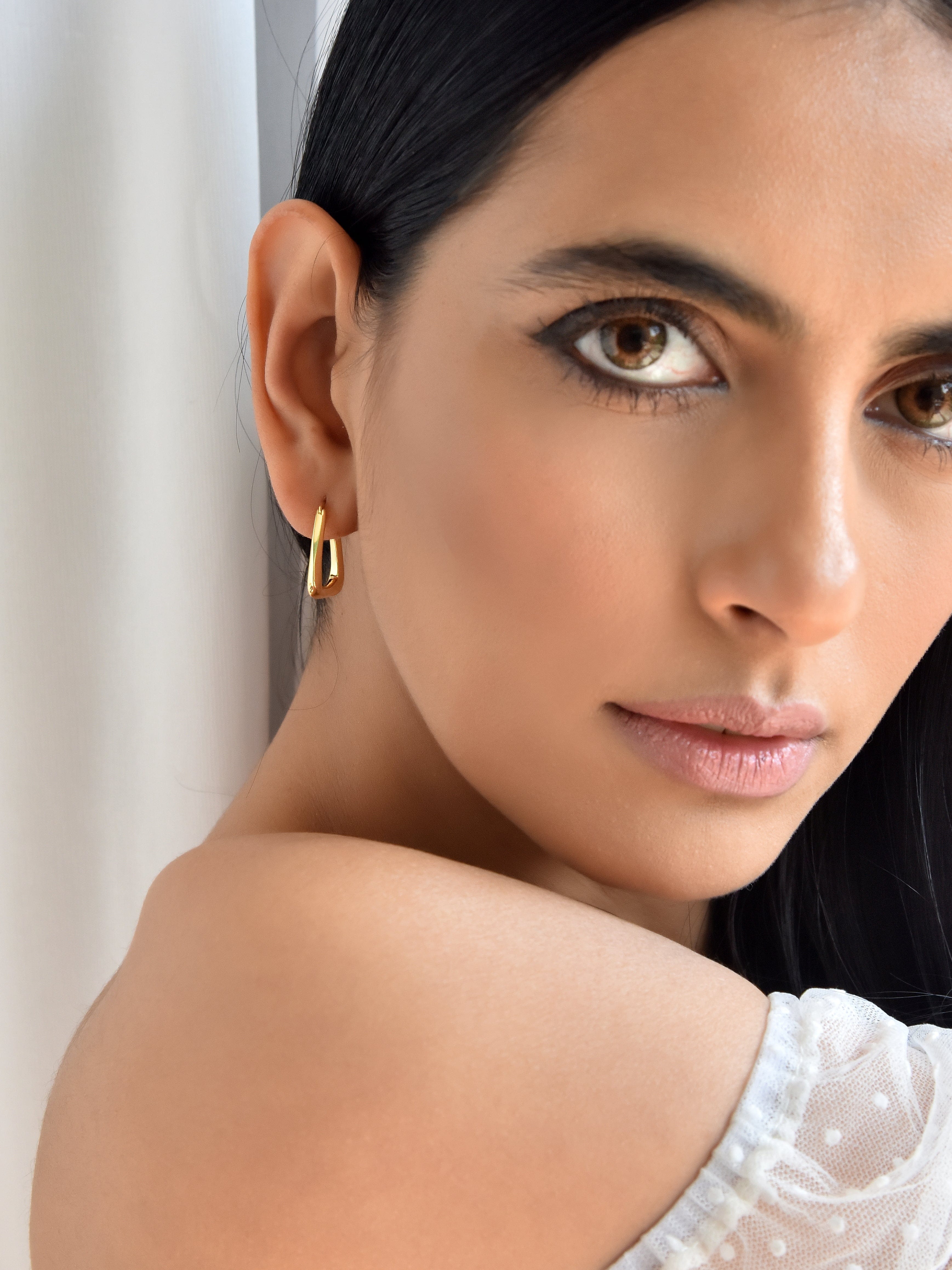 Klissaa earrings Impromptu Plans Triangular Hoops