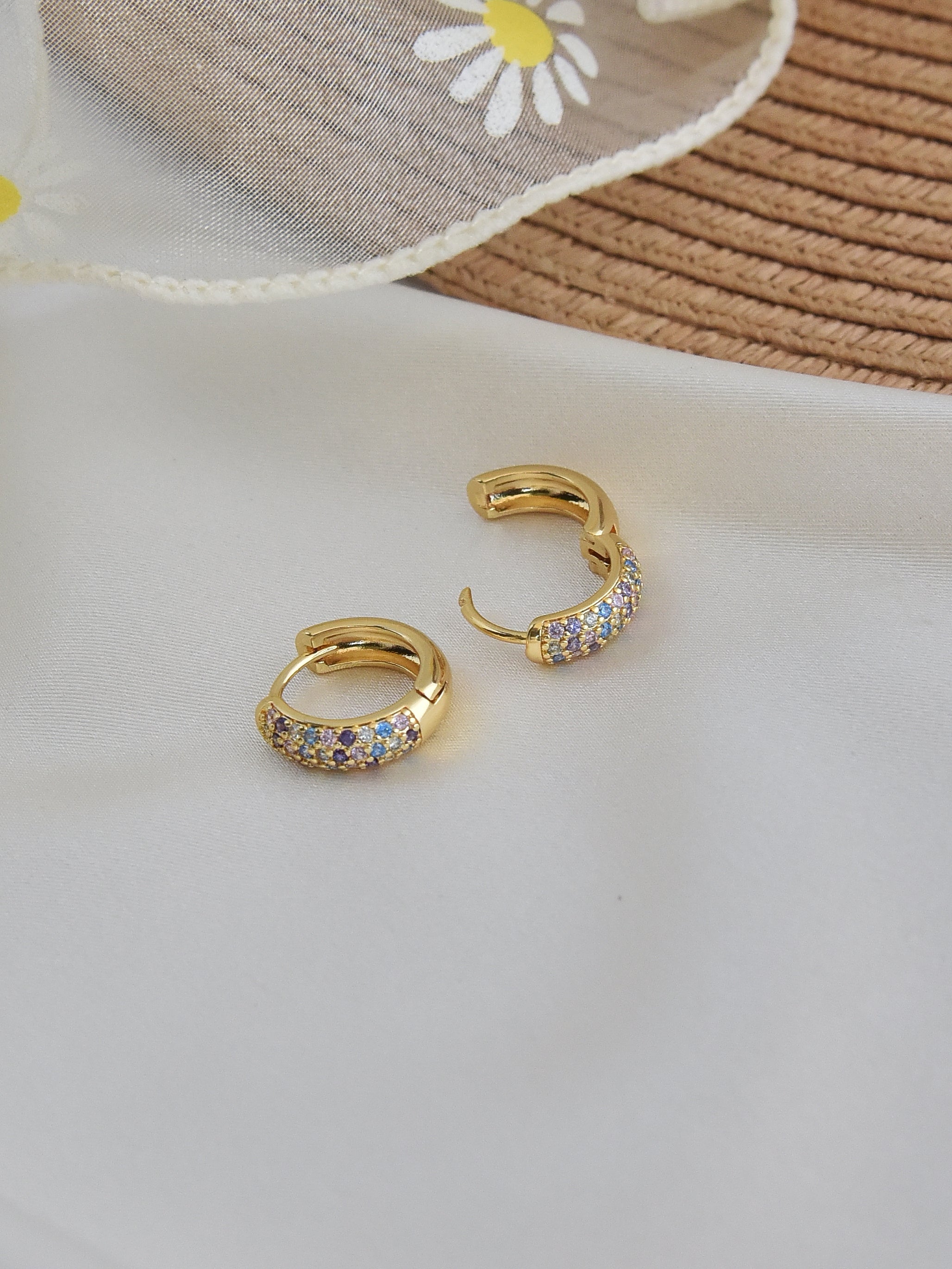 Klissaa Earrings Iris Zircon Huggies