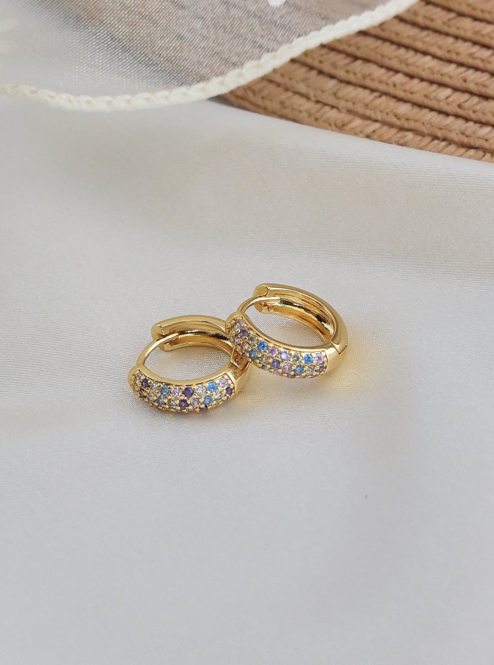 Klissaa Earrings Iris Zircon Huggies