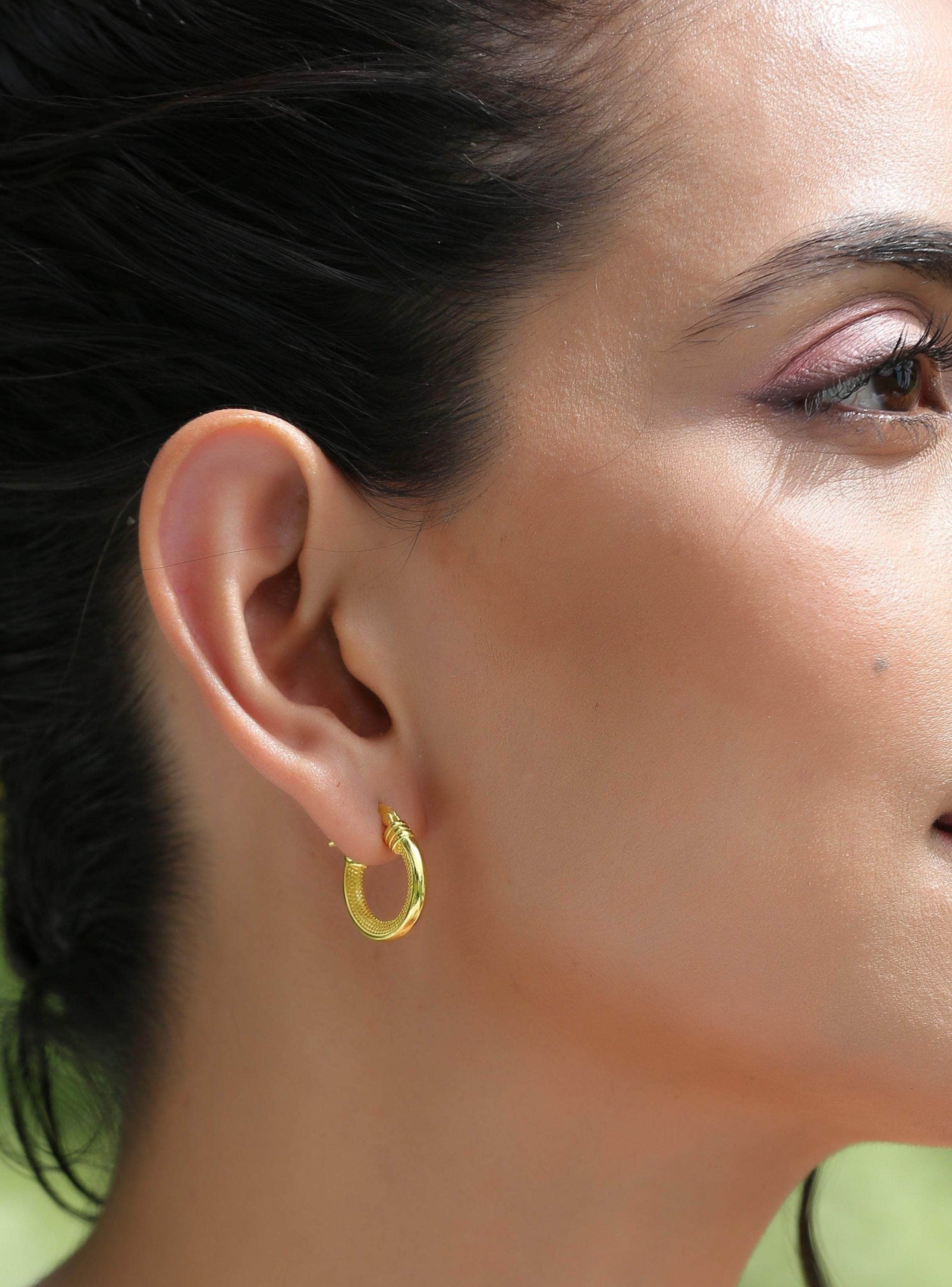 Klissaa Earrings Kairo Gold Hoop Earrings