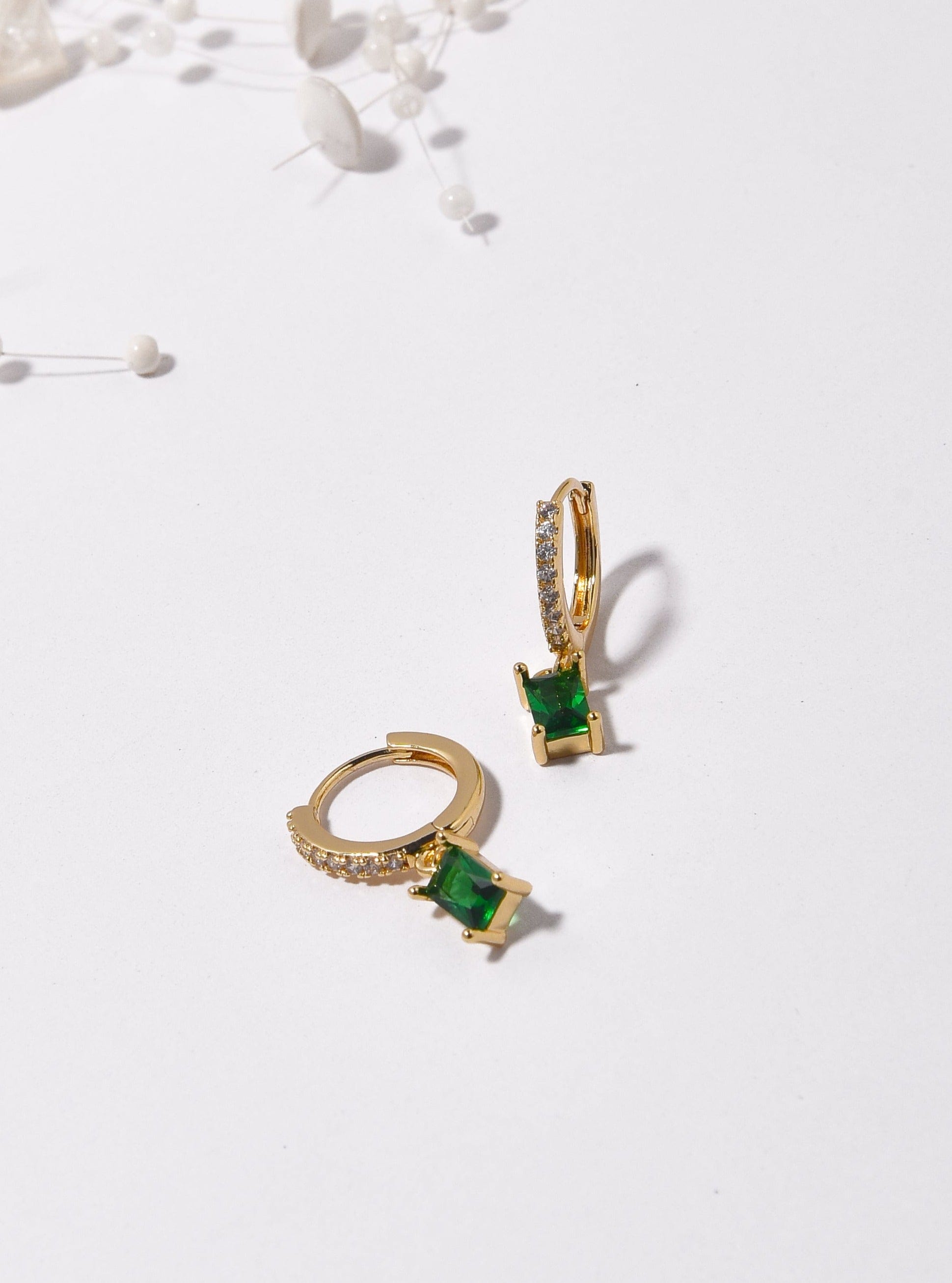 Klissaa earrings Klissaa Emerald Drop Earrings