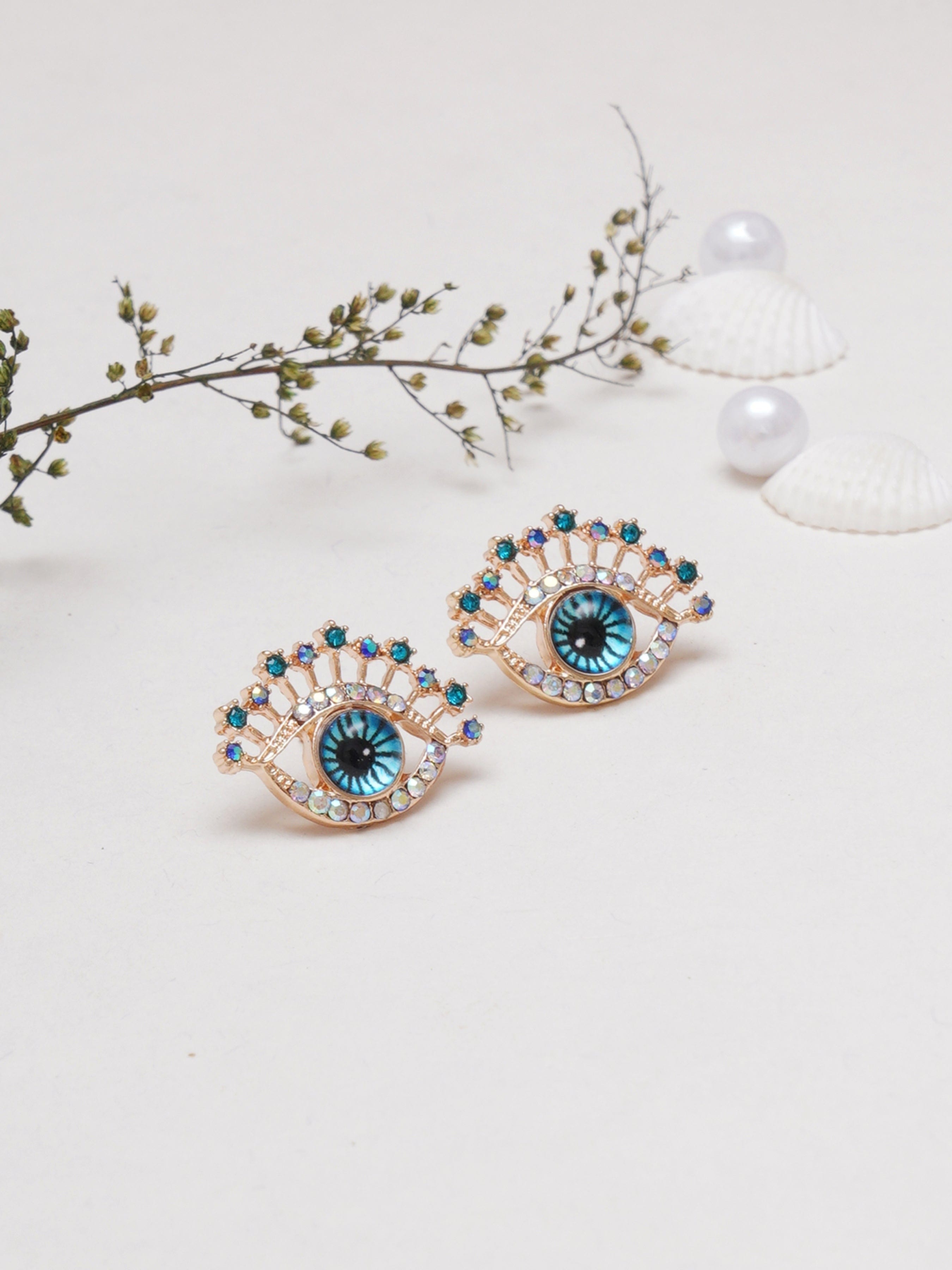 Klissaa earrings Klissaa Nazar Studs