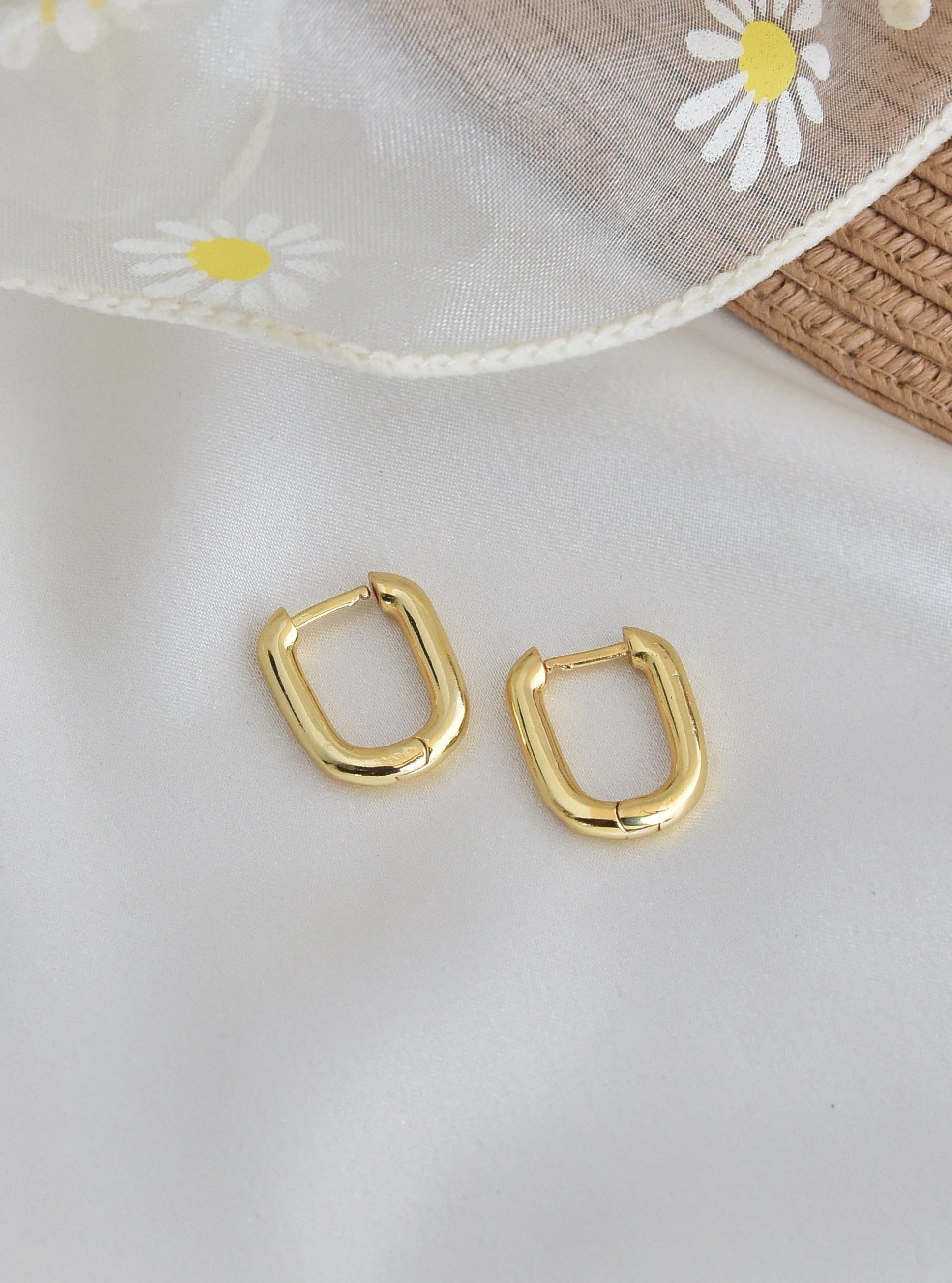 Klissaa Earrings Klissaa Rectangular Hoops