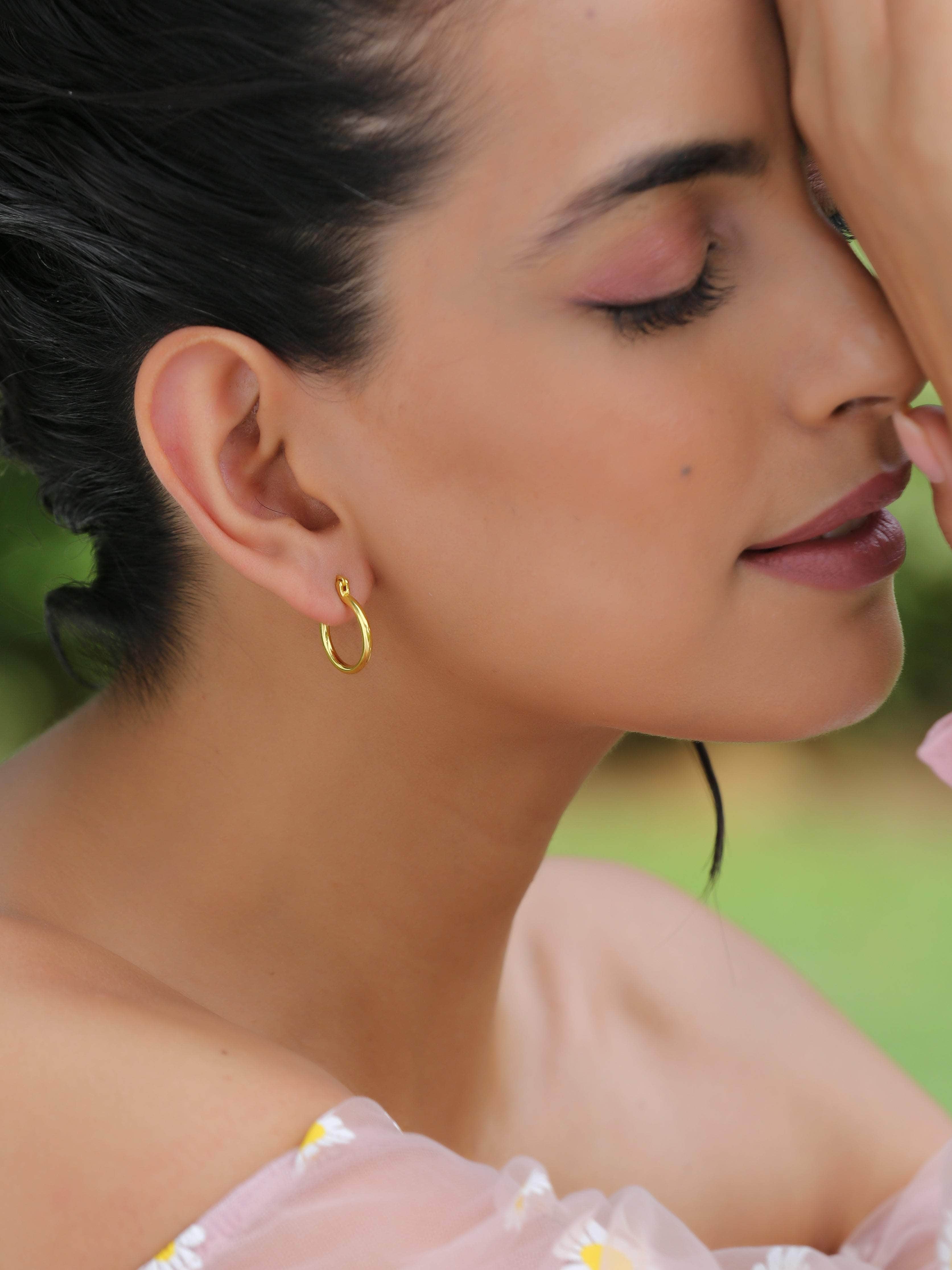 Klissaa Earrings Mini Medium Hoops