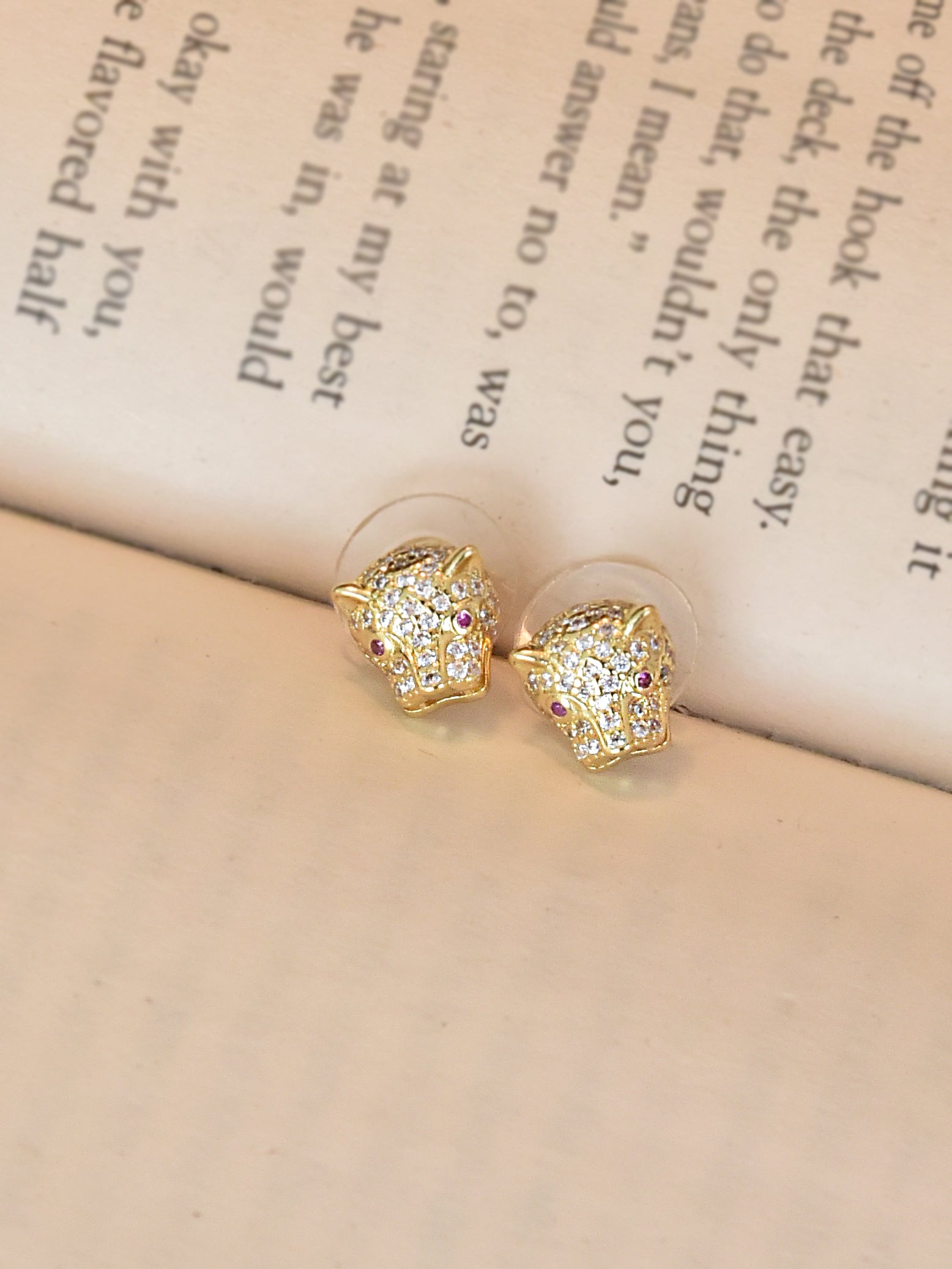 Klissaa Earrings Panther Stud Earrings