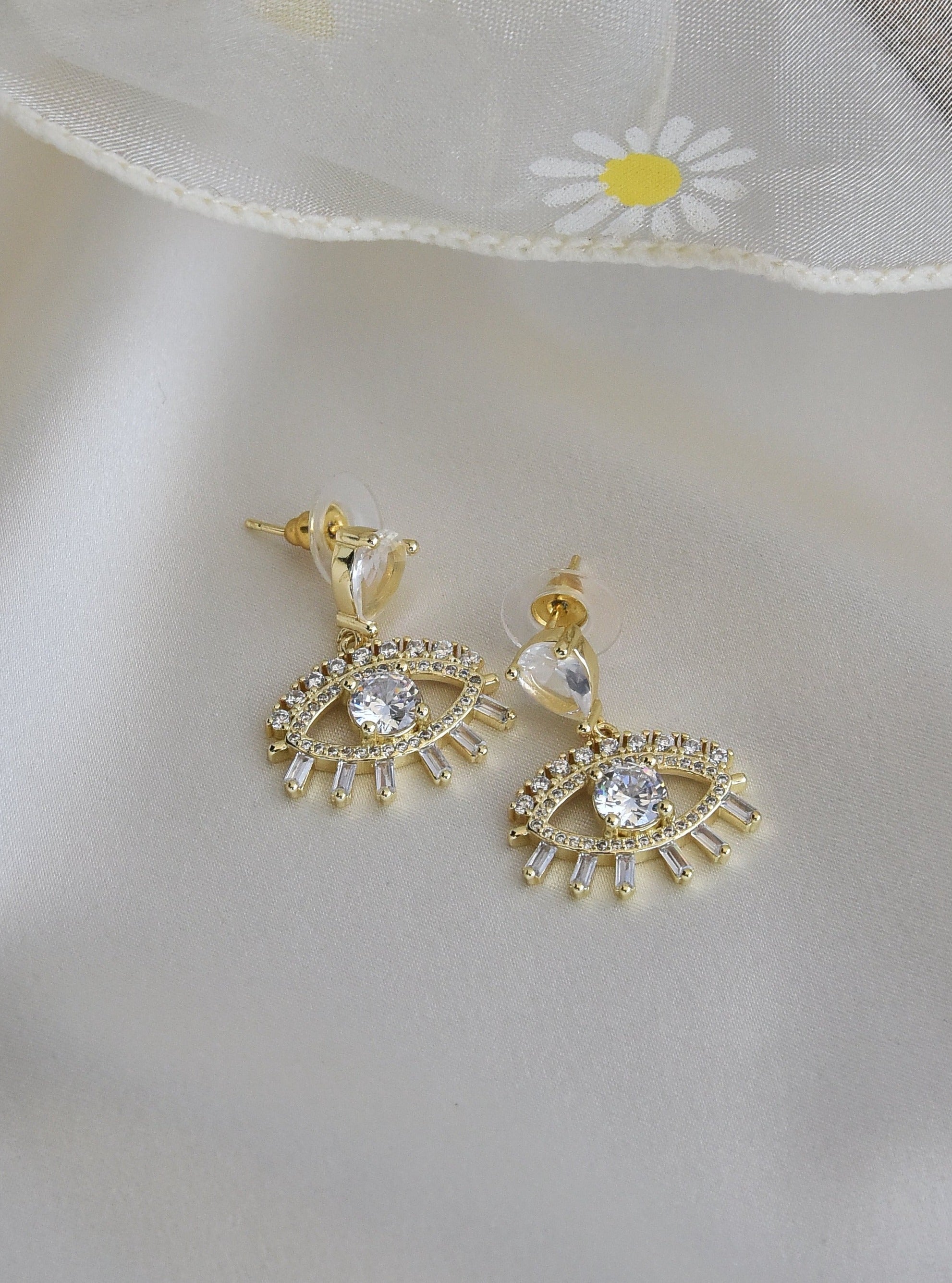 Klissaa Earrings Pareira Evil Eye Earrings