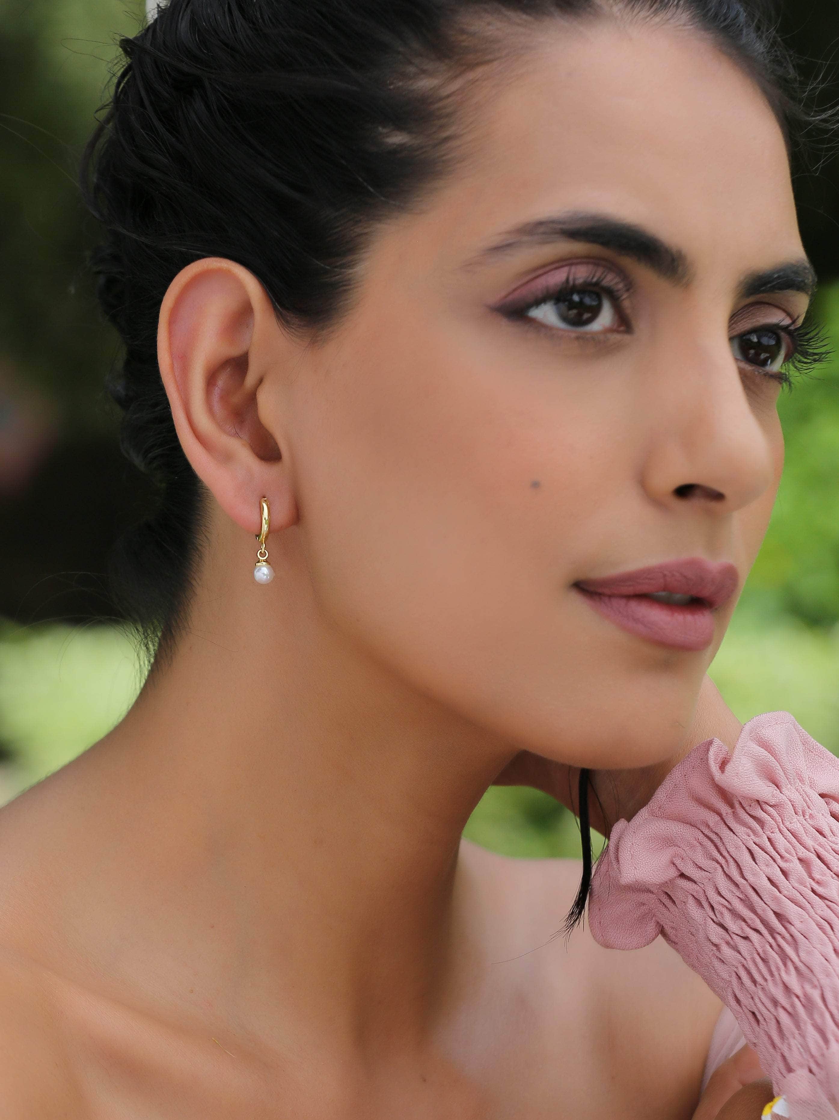 Klissaa Earrings Pearl Drop Earrings