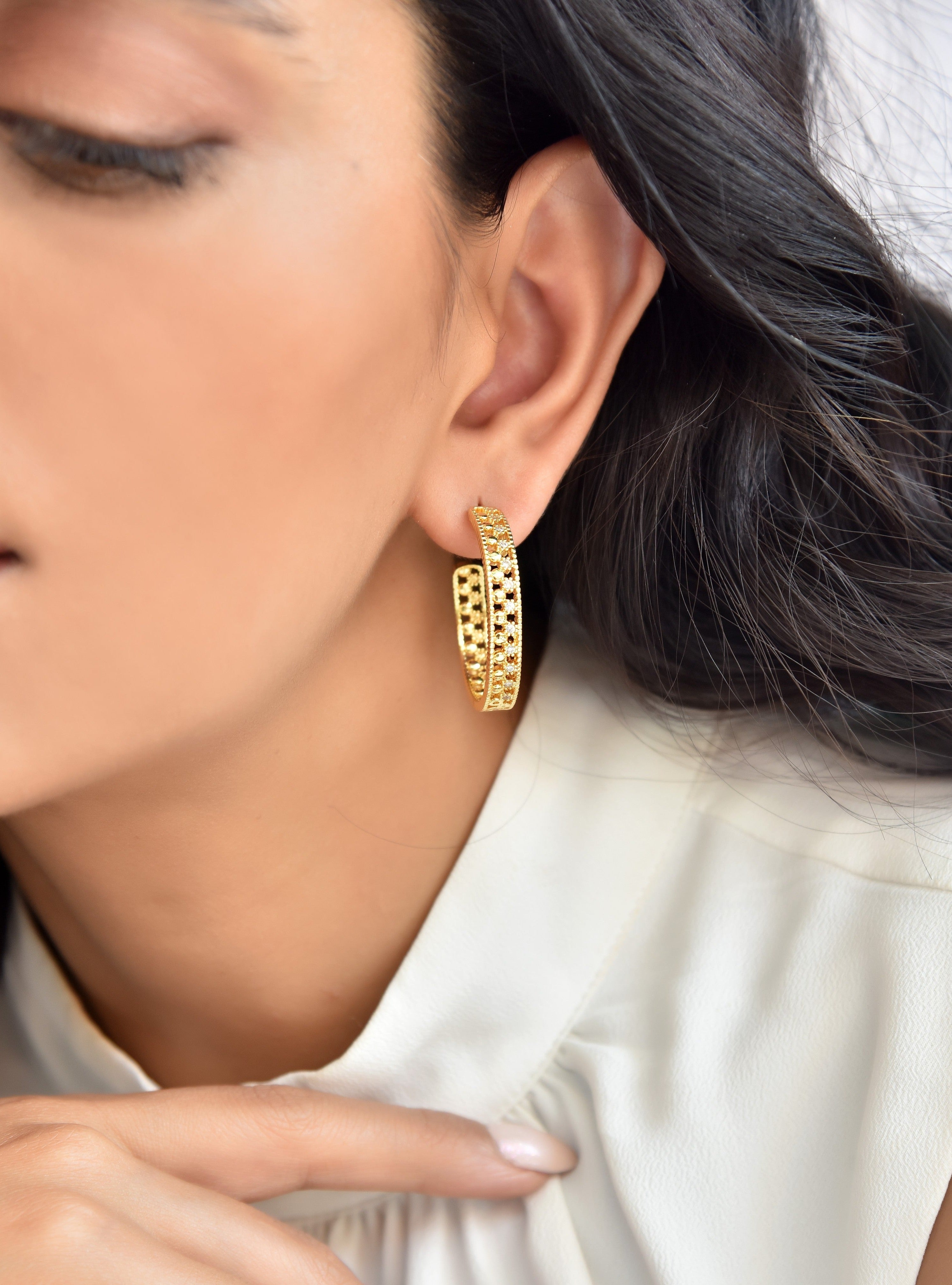 Klissaa Earrings Simplistic Vintage Hoop Earrings