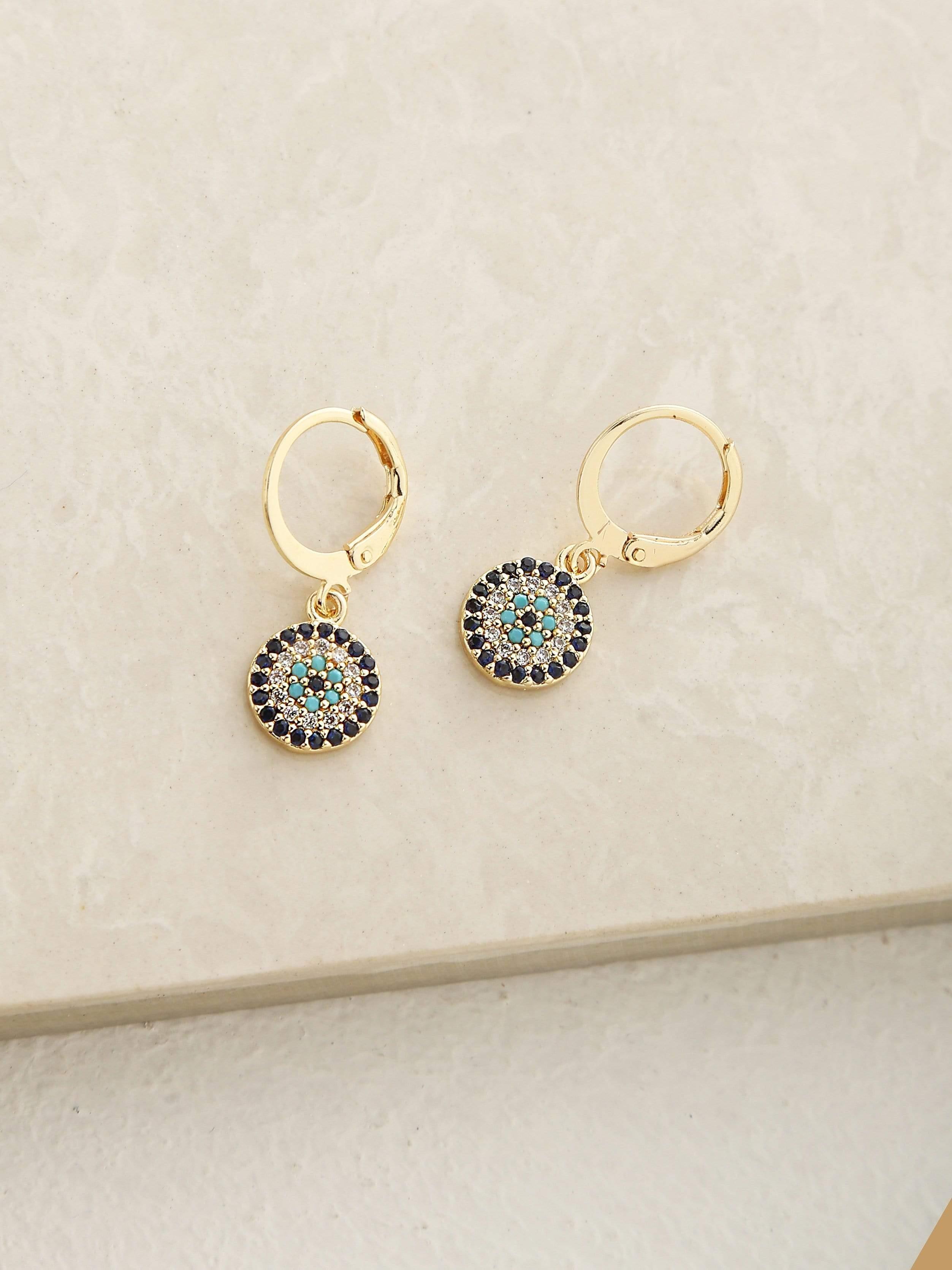 Klissaa earrings Sophia Evil Eye Earrings