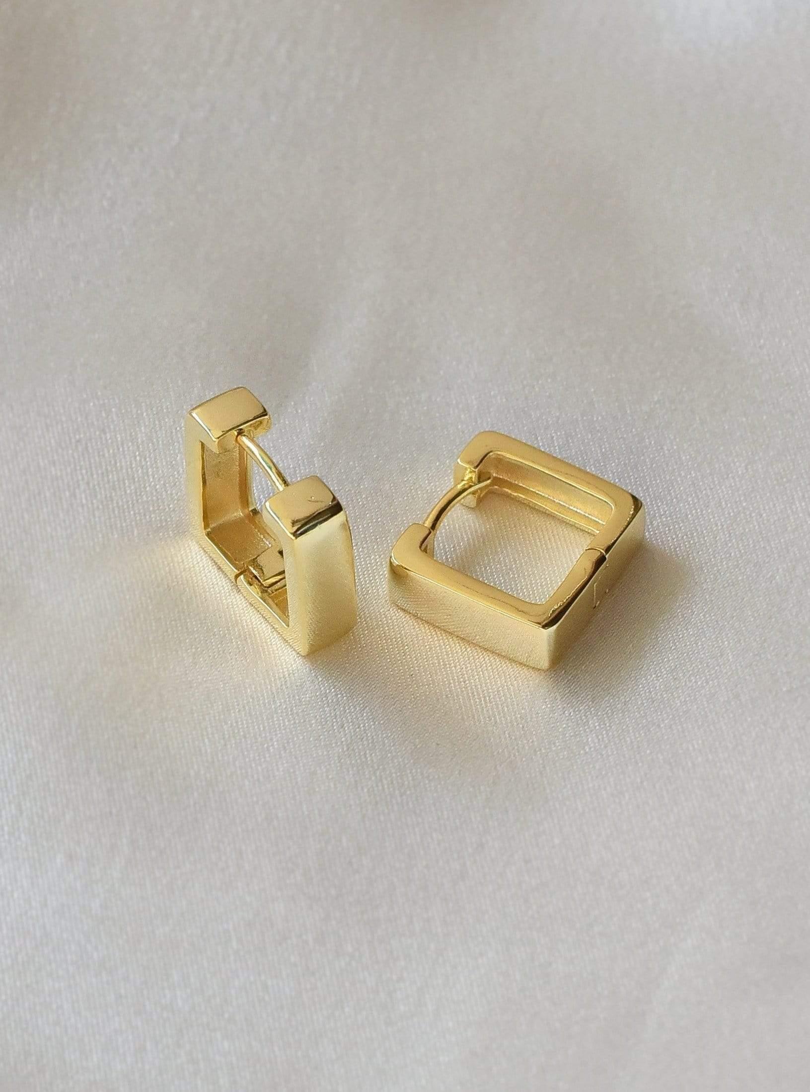 Klissaa Earrings Square Hoop Earrings